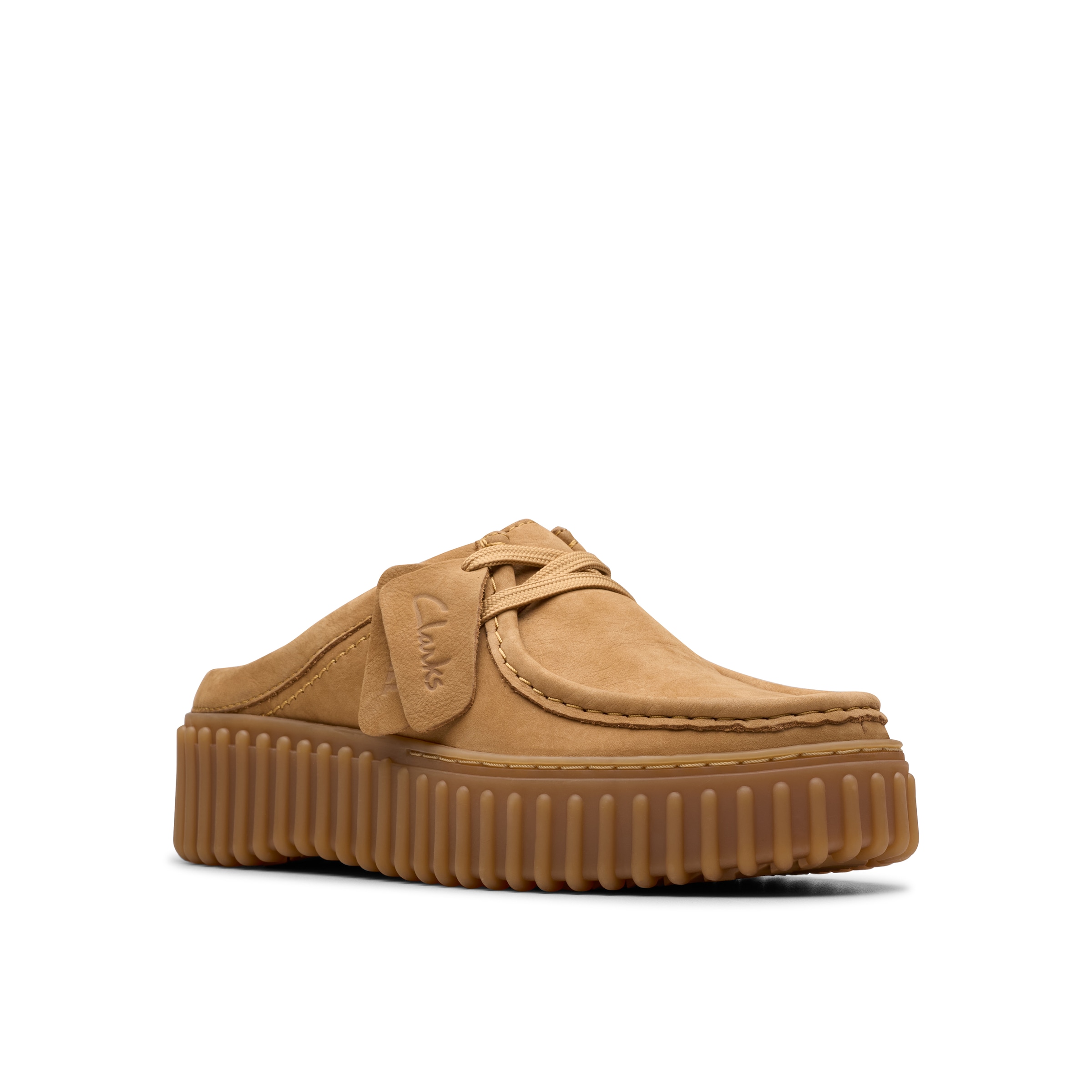 Clarks Clog »Torhill Mule«, Plateausandale, Mules mit Plateausohle und Ziernaht