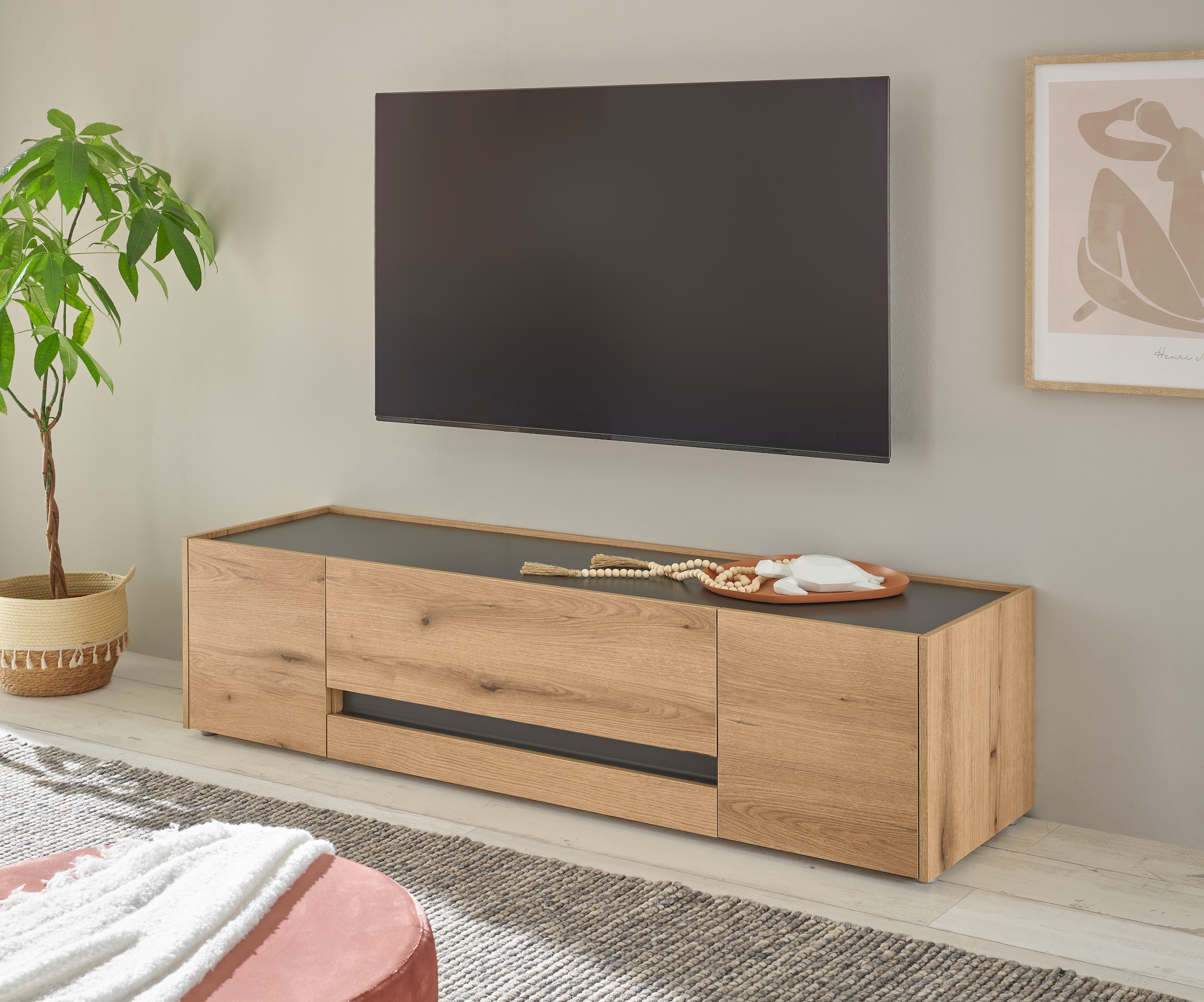 Home affaire Lowboard "City/Giron, moderner TV-Schrank, Kommode, TV-Untersc günstig online kaufen