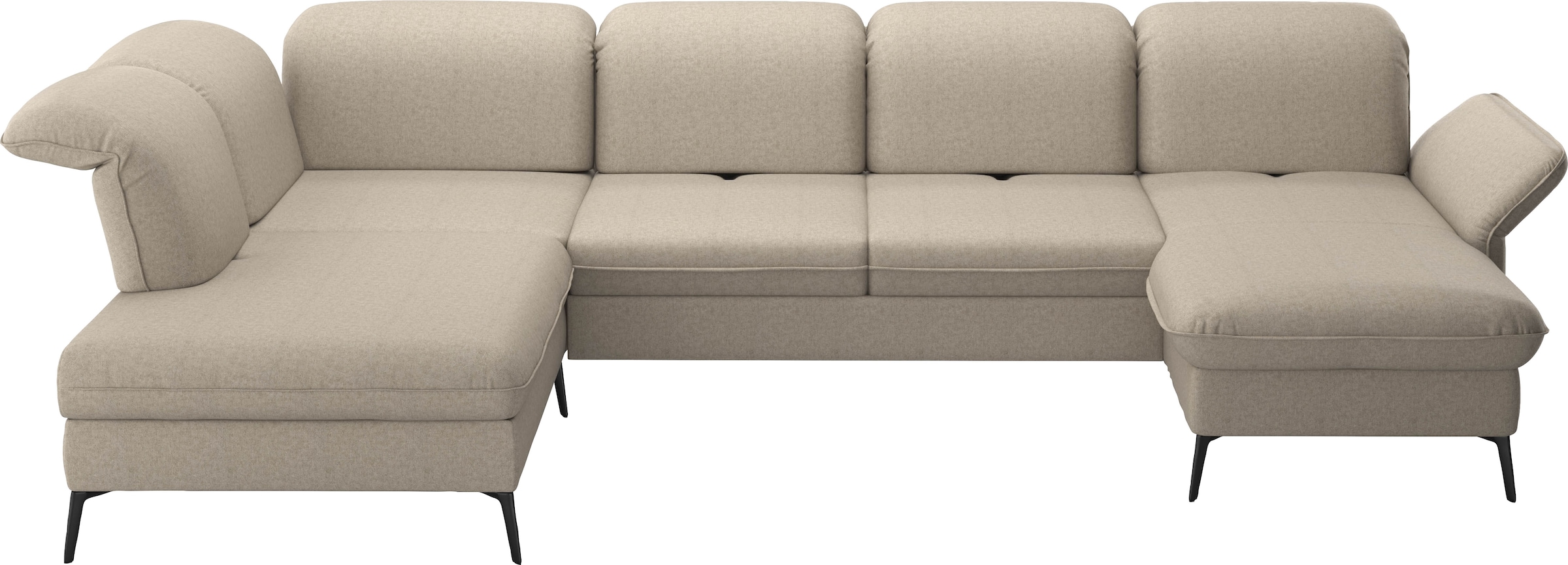 sit&more Wohnlandschaft »Emely, inkl. Sitztiefenverstellung« wahlweise mit Bettfunktion,Bettkasten,Kopf- & Armteilverstellung