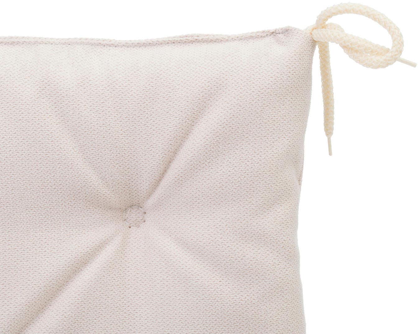 Gözze Sitzauflage »Darco Uni« 1 Stück, Maße: 40 x 40 x 4 cm, mit Füllung, mit Bindebändern