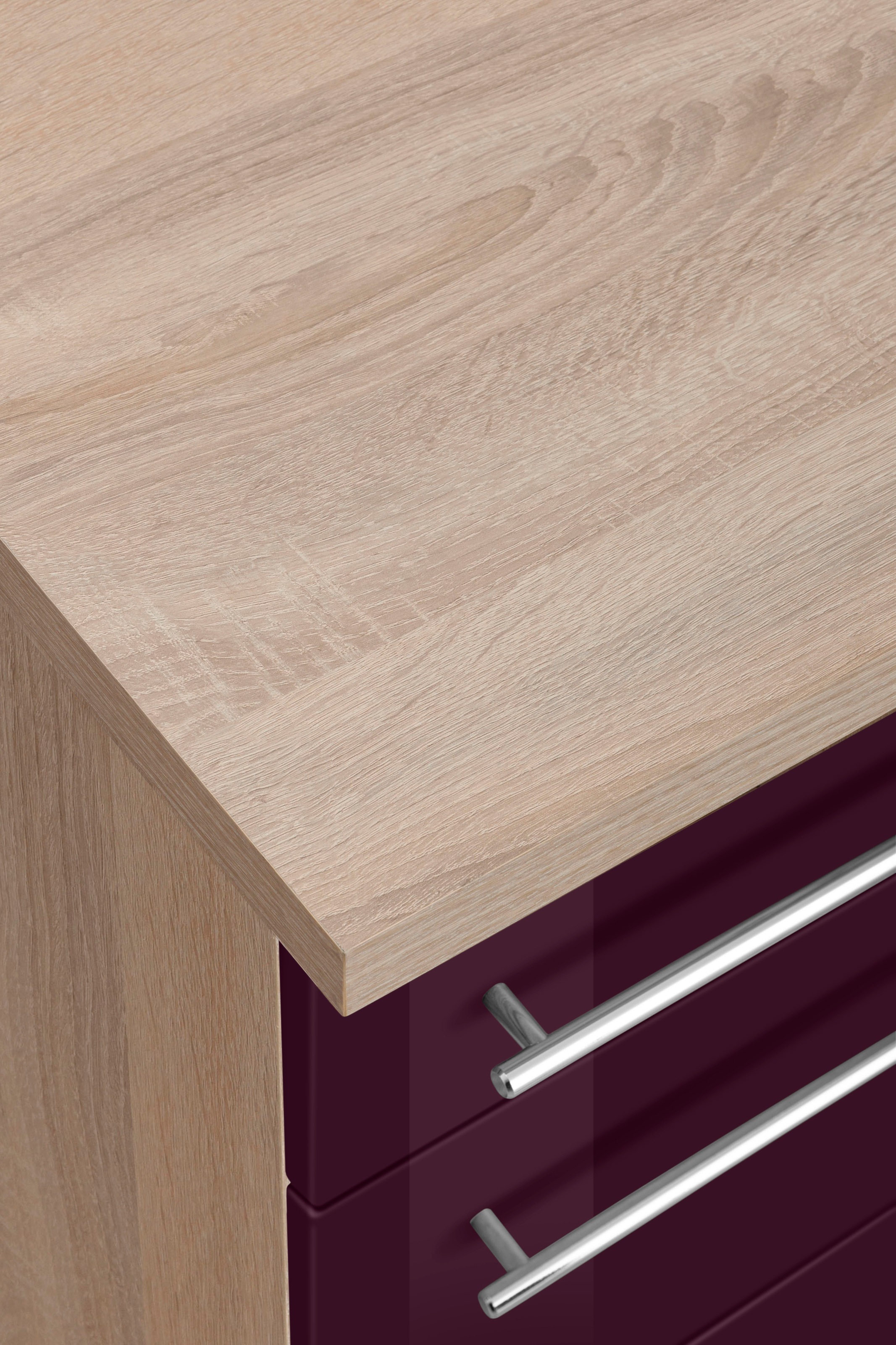 KOCHSTATION Winkelküche »Samos«, mit E-Geräten, Stellbreite 220/220 cm