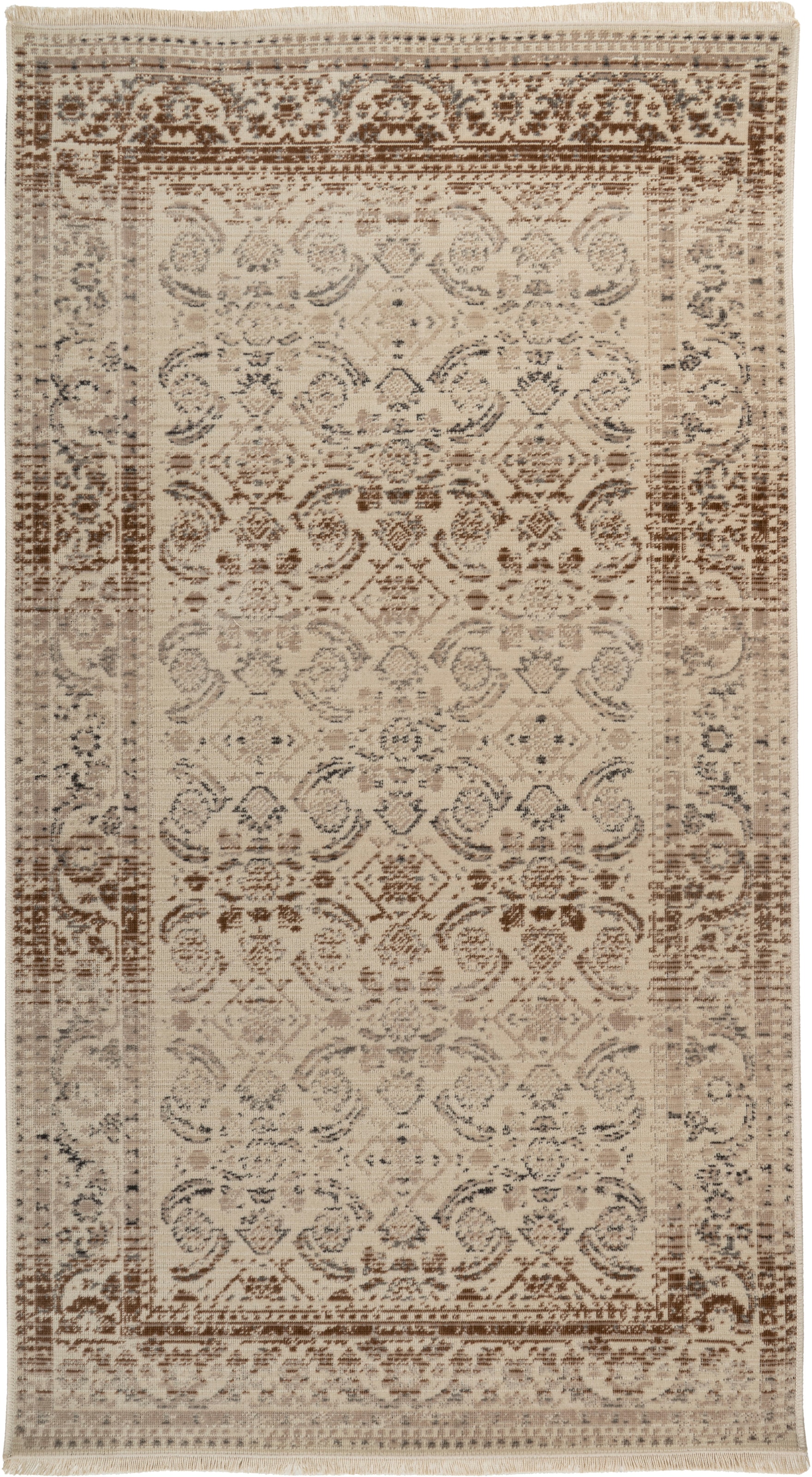 Kayoom Teppich »Charu 600«, rechteckig, 3,5 mm Höhe, Vintage Look, Flachgewebe, Wohnzimmer