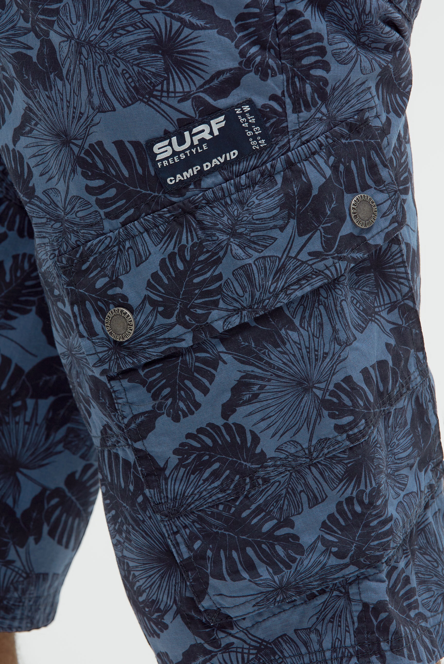 CAMP DAVID Shorts  mit All Over Print