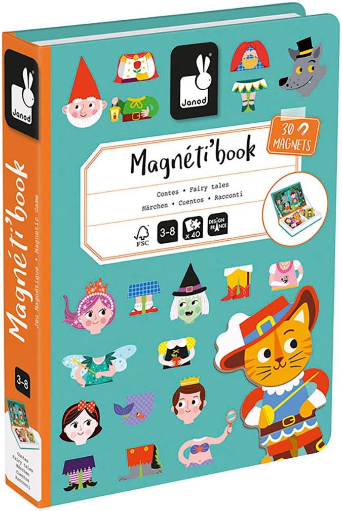 Janod Lernspielzeug »Magnetbuch - Märchen«, FSC®- schützt Wald - weltweit