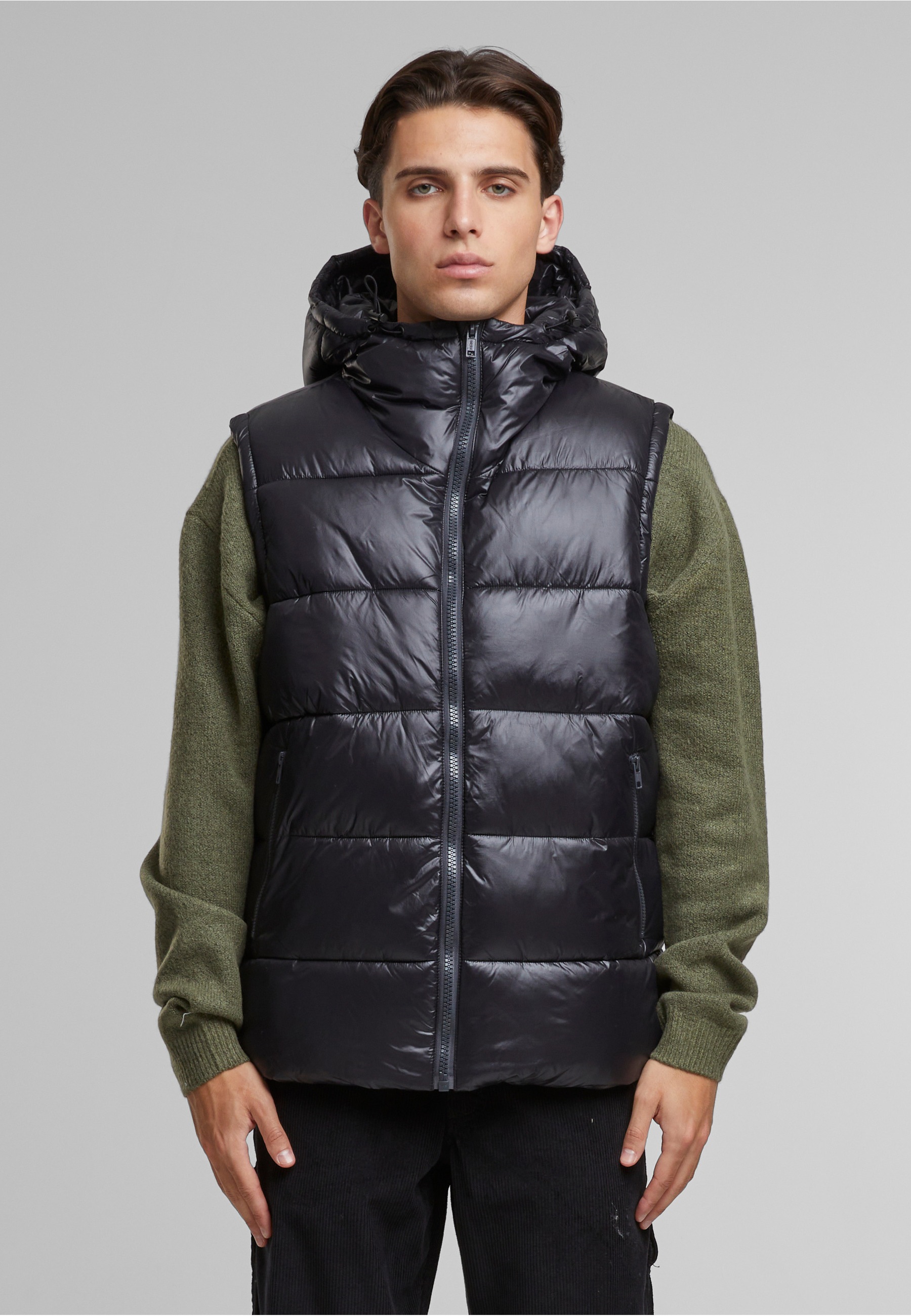 URBAN CLASSICS Steppweste »Urban Classics Recycled Hooded Puffer Vest« 1 Stk.