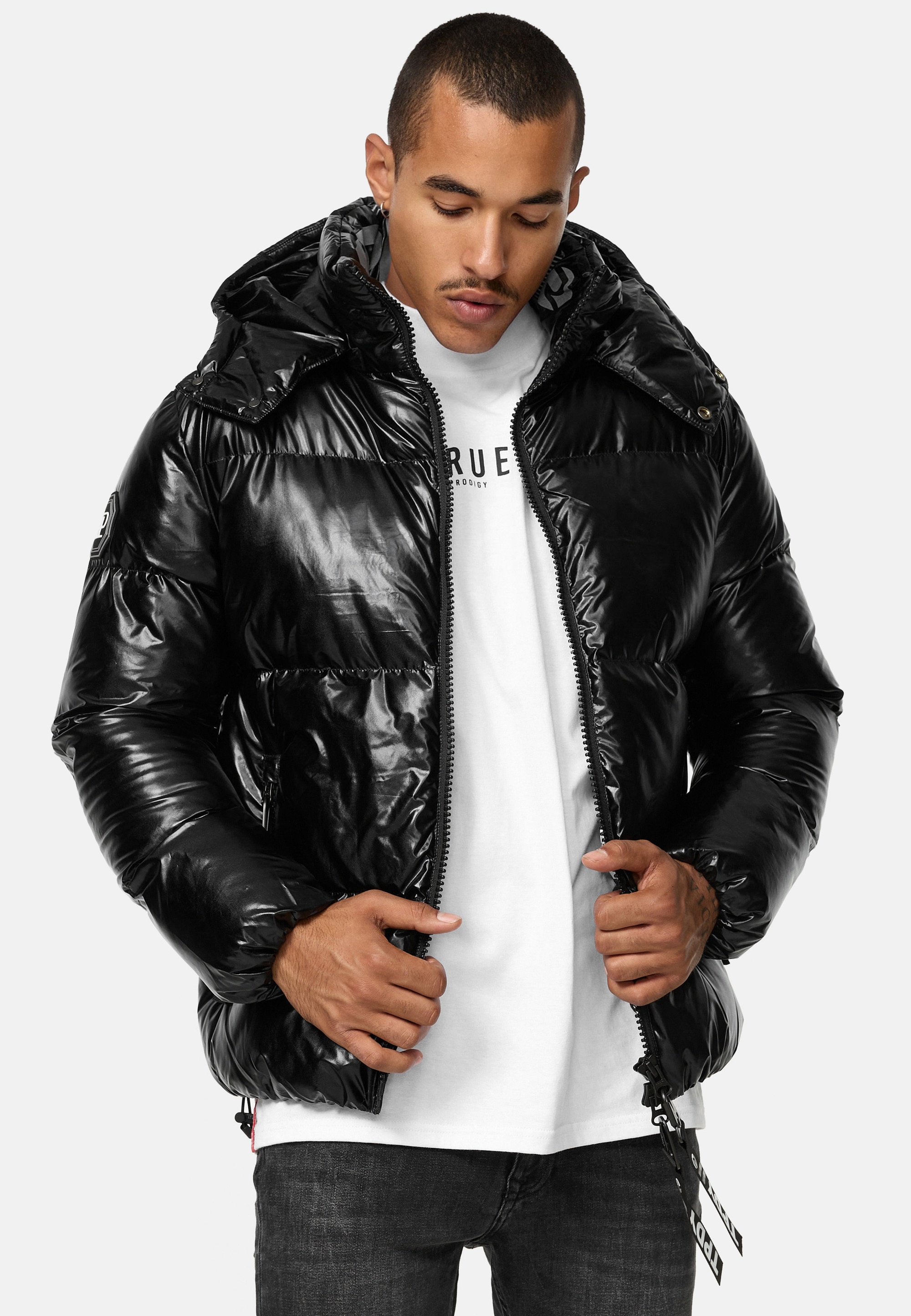 trueprodigy Winterjacke "Constance Reflektierender Innenkragen Kapuze extra große Seitentaschen" mit Kapuze