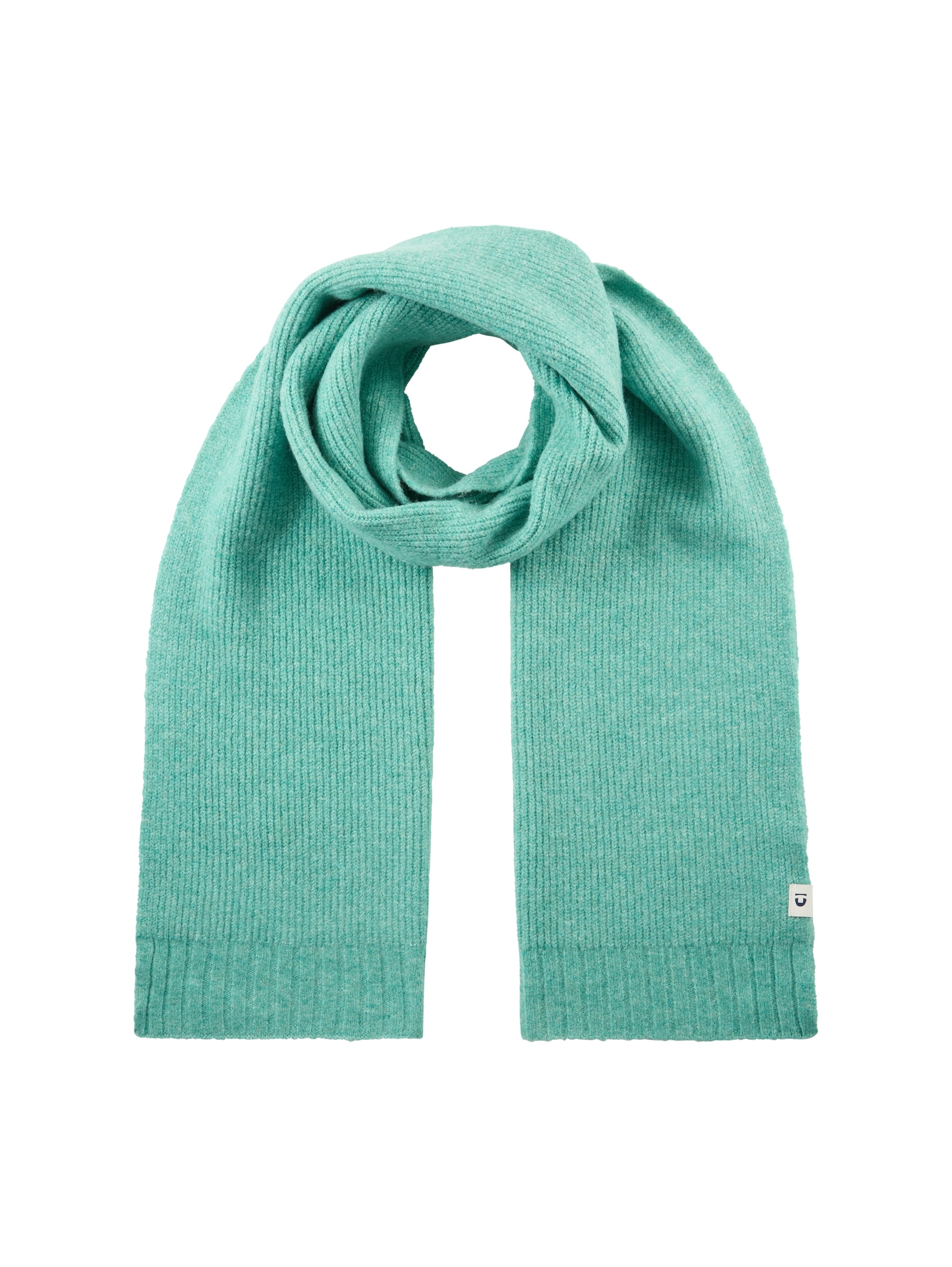 TOM TAILOR Denim Strickschal 1 Stk. unifarben mit Aufnäher günstig online kaufen