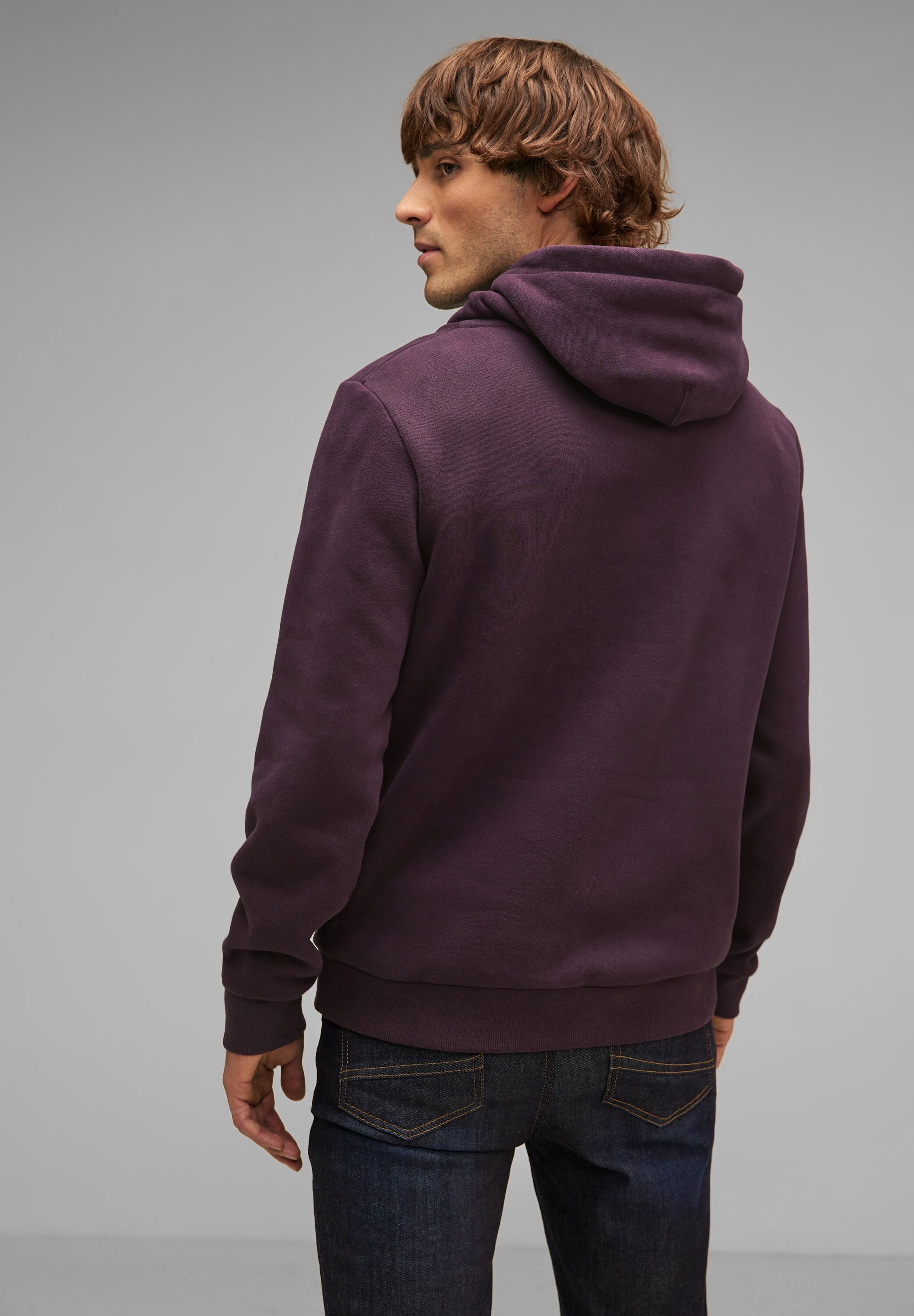 STREET ONE MEN Kapuzensweatshirt, mit Kapuze mit Tunnelzugband günstig online kaufen