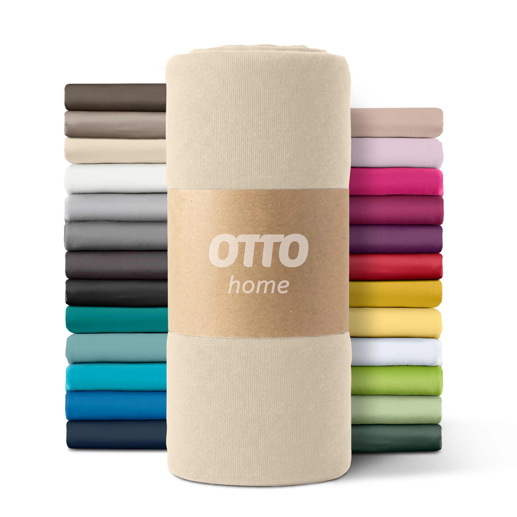 OTTO home Spannbettlaken "PAPRIKA Microfaser-Jersey und warme Fleece-Qualität" Bettlaken Laken Spannbettuch, schnelltrocknend