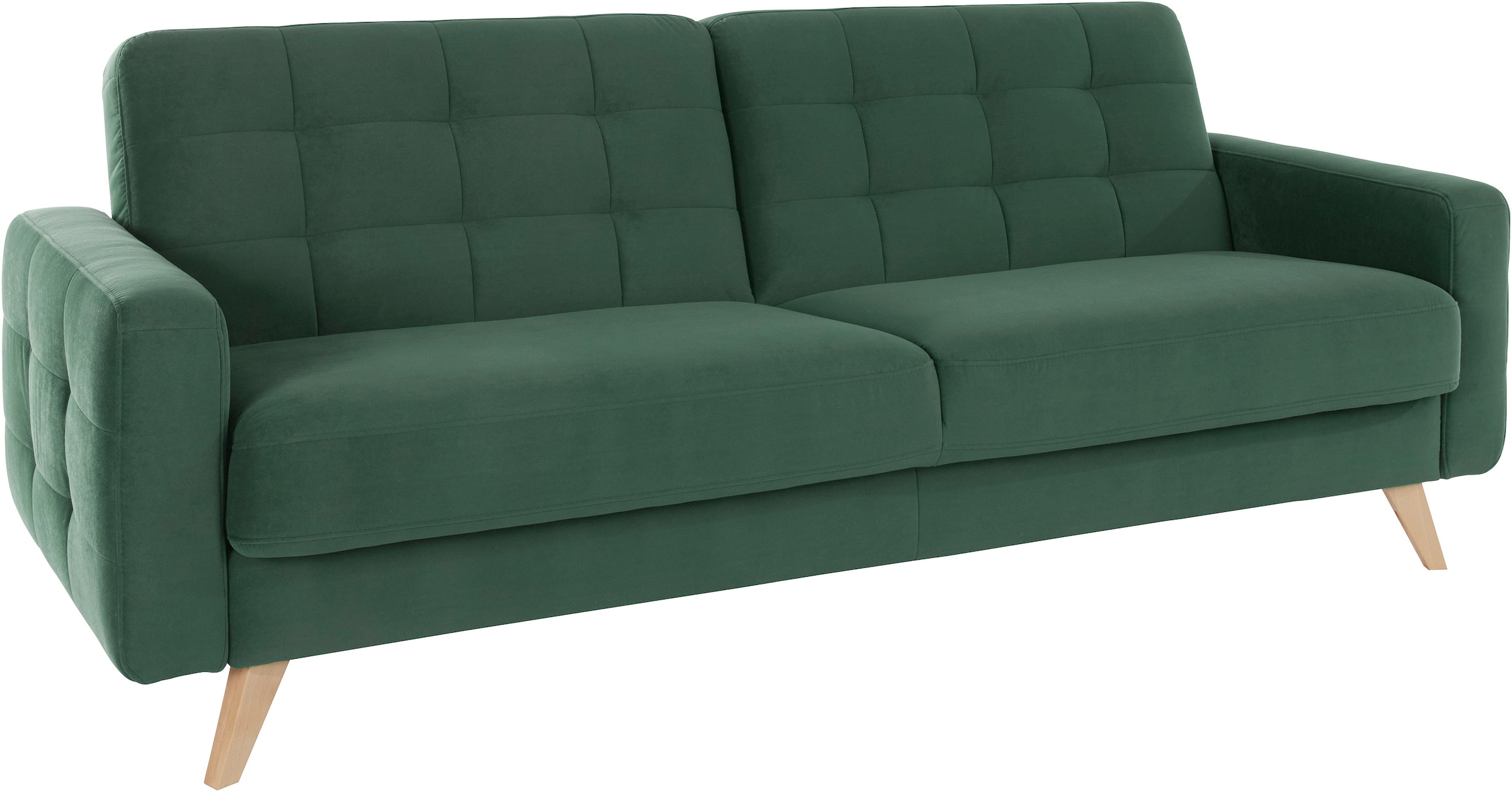 exxpo - sofa fashion 3-Sitzer »Nappa, kompakt und komfortabel, bequem, zeitloses Design, L-Form«, tolle Detailverarbeitung