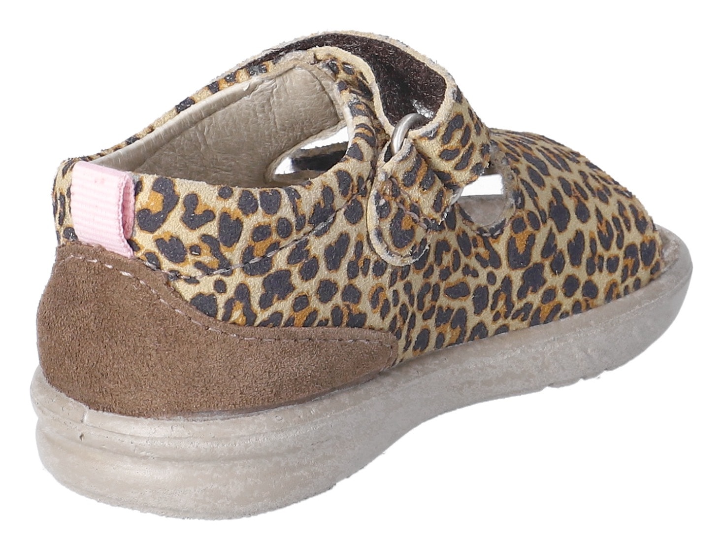 PEPINO by RICOSTA Lauflernschuh »Banu WMS: mittel«, Sandalette mit Klett und Animal Print, Größenschablone zum Download
