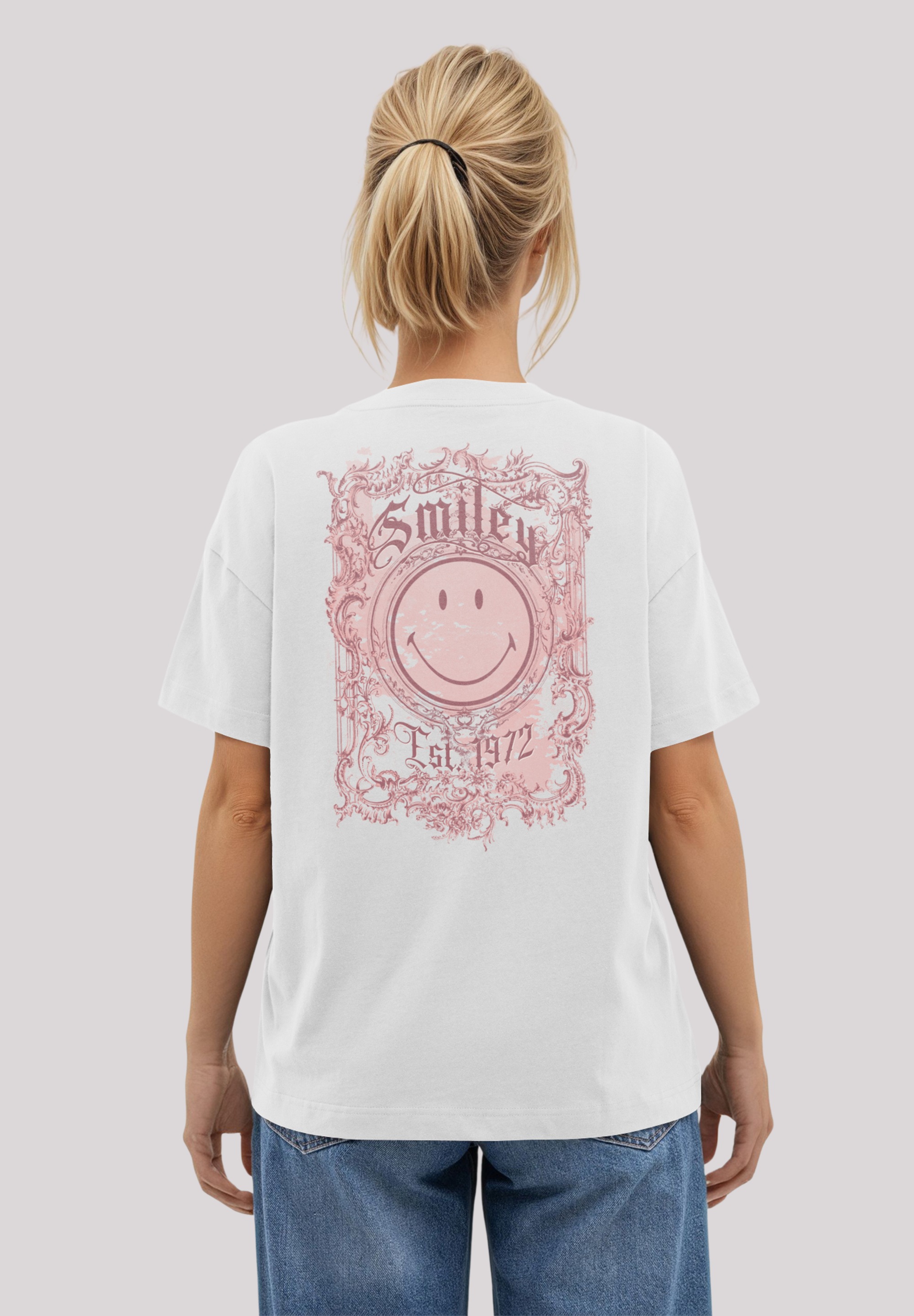 F4NT4STIC T-Shirt "Smiley Originals Spring Pink Typography Art", Premium Qu günstig online kaufen