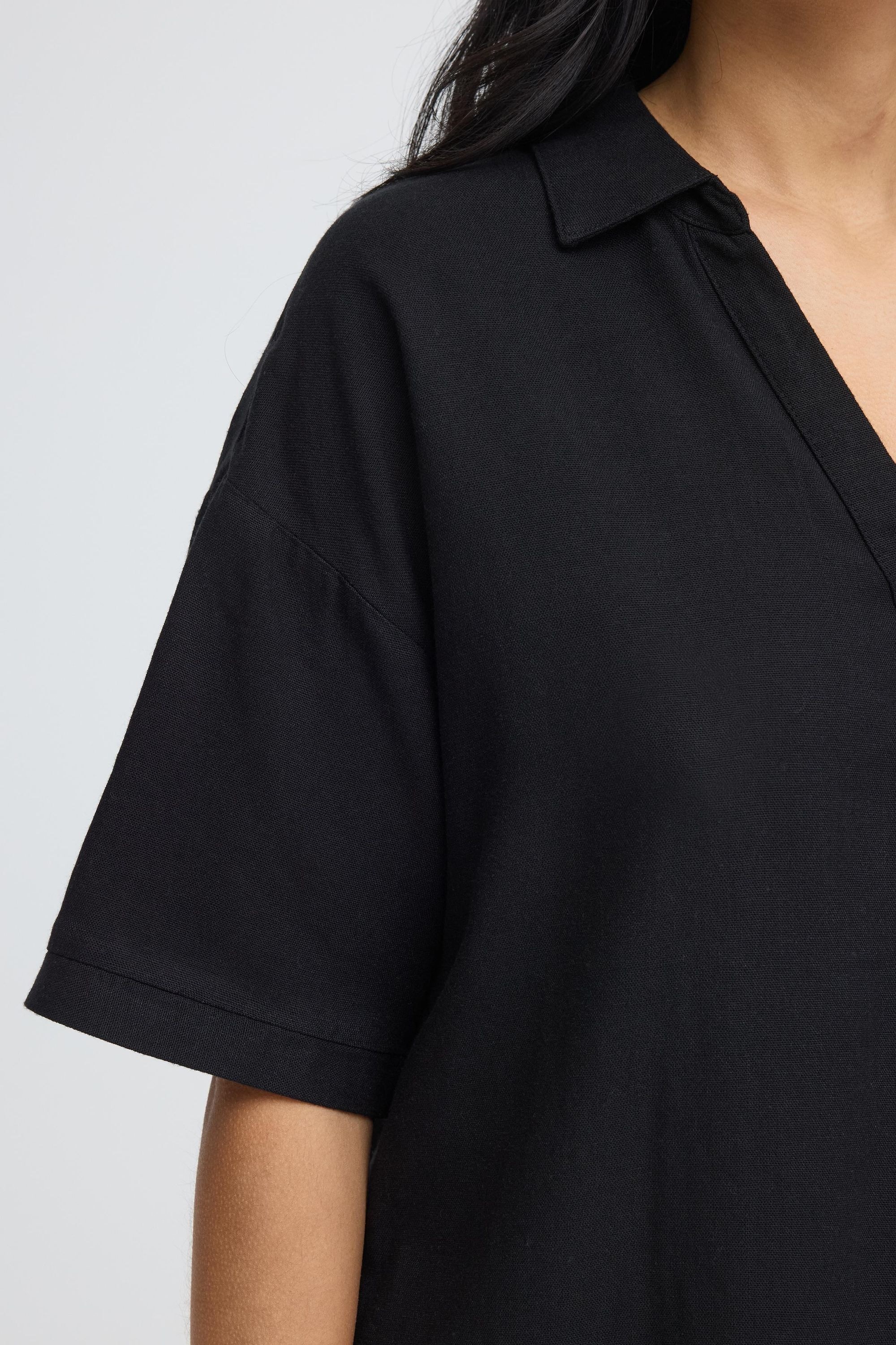 OXMO Hemdbluse »Hemdbluse OXNInna Linen Mix«