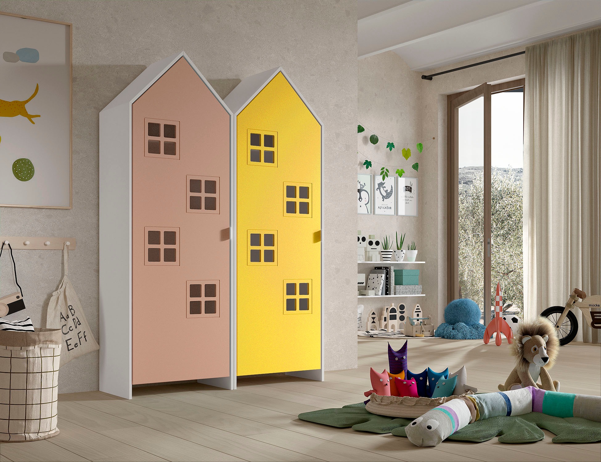 Vipack Kleiderschrank "Set Casami Bruges in trendigem Design, 2 Kleiderschr günstig online kaufen