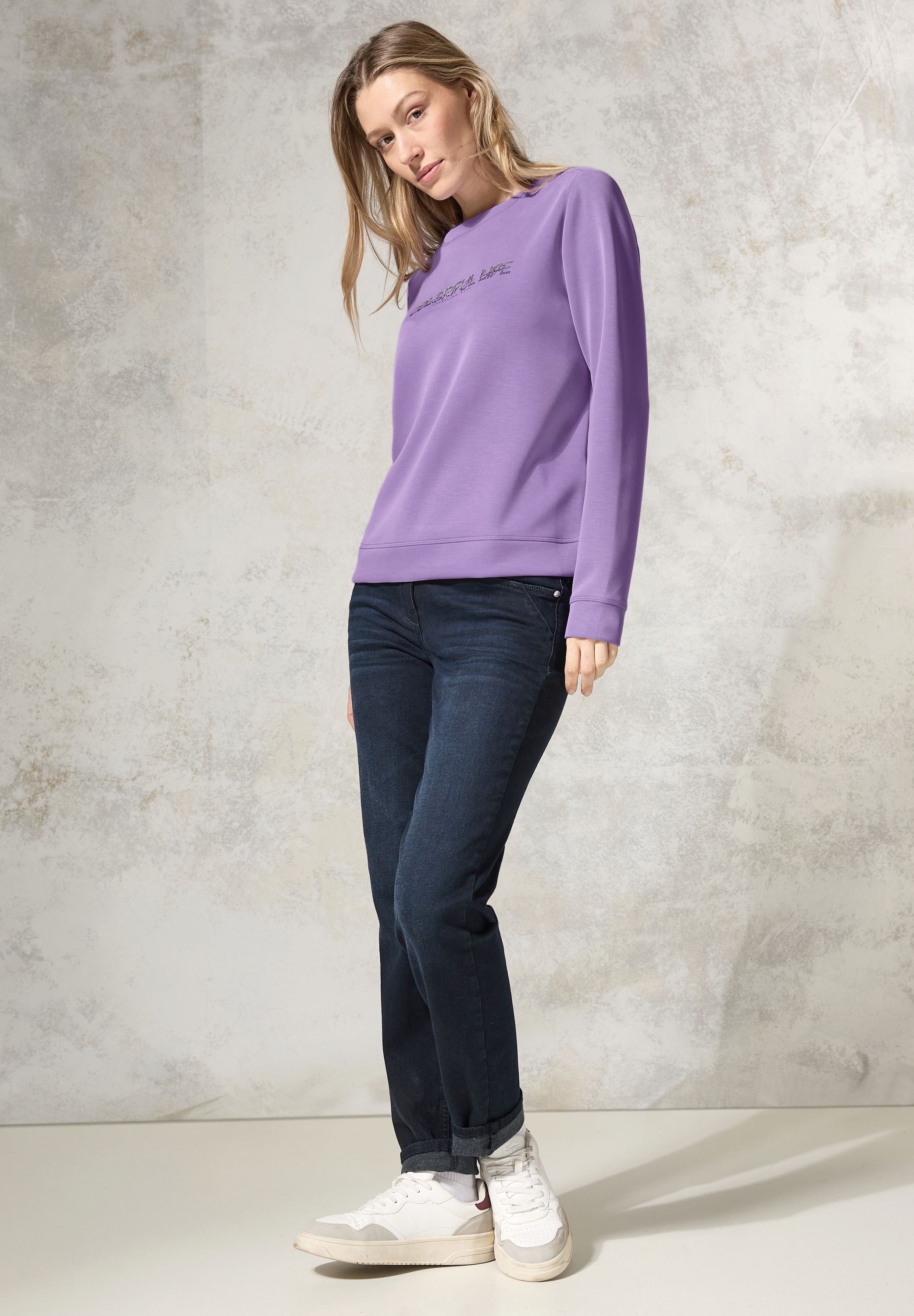 Cecil Sweatshirt, mit Glitzer-Details