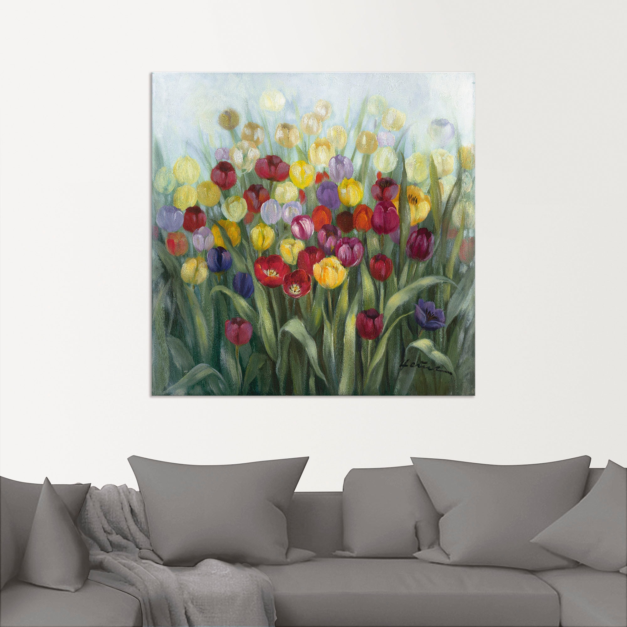 Artland Wandbild "Tulpenwiese II", Blumenwiese, (1 St.), als Alubild, Outdo günstig online kaufen