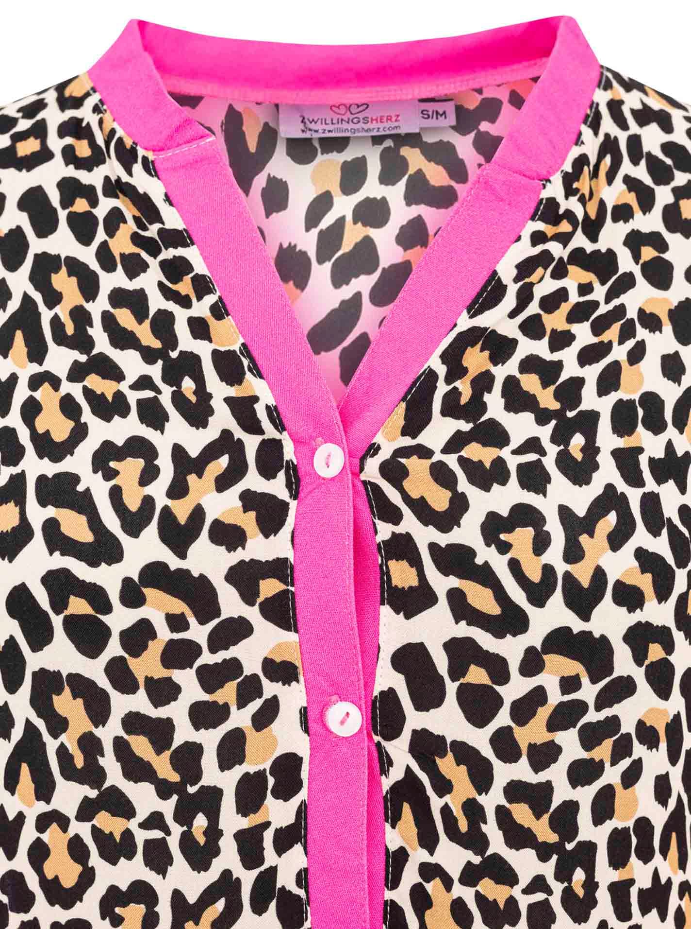Zwillingsherz Maxikleid »"Wild Love"«, mit Leo, Zebra und Mustermix