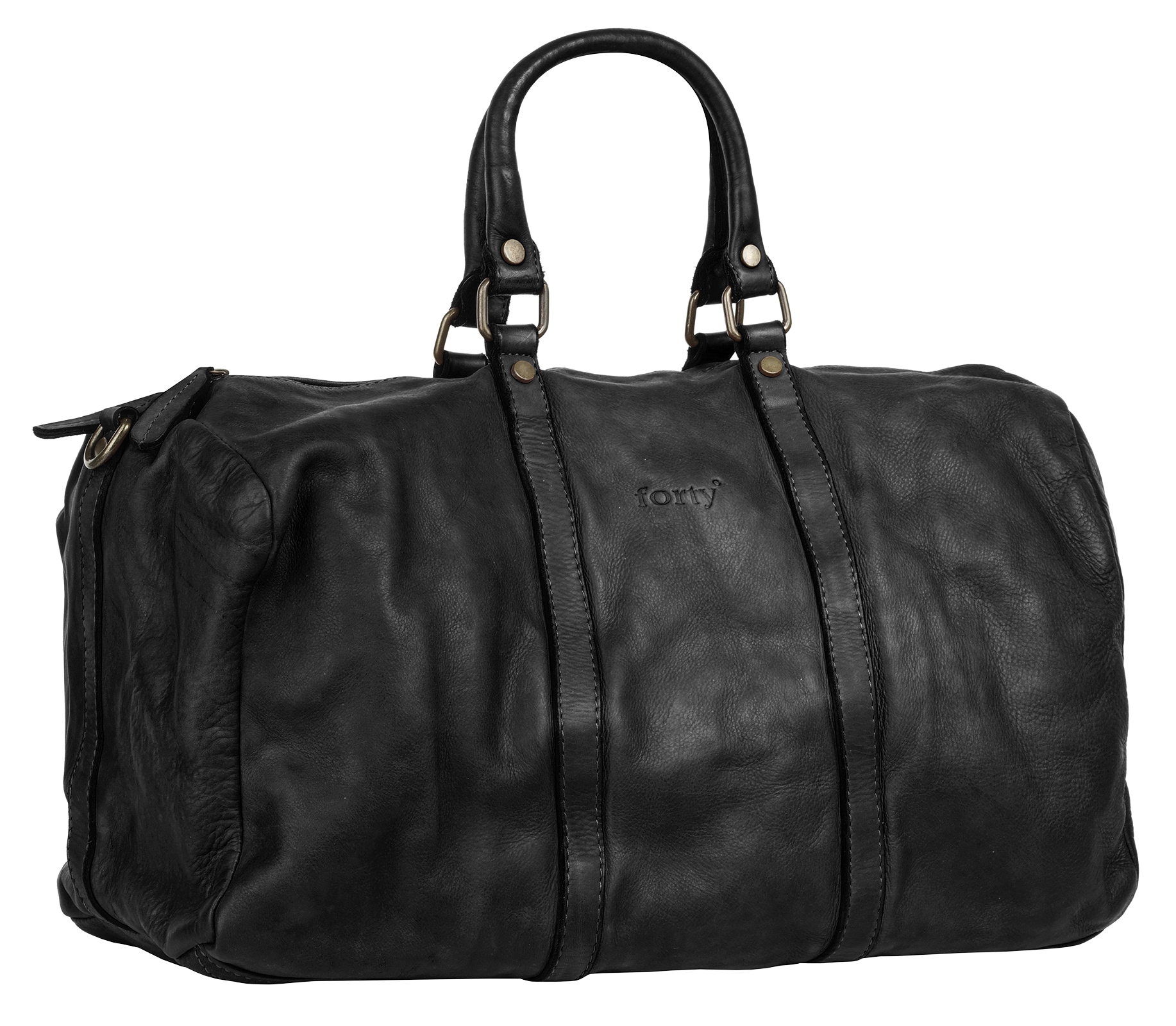 forty° Reisetasche, echt Leder, Made in Italy