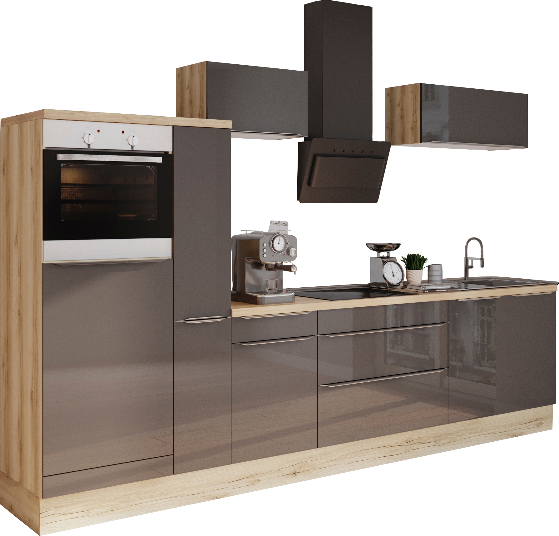 OPTIFIT Küchenzeile »Aken«, mit E-Geräten, Breite 330 cm bestellen | BAUR