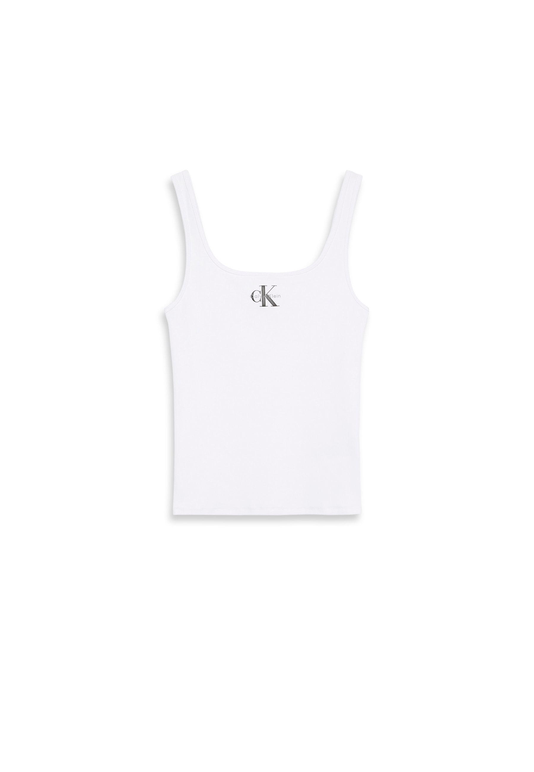 Calvin Klein Jeans Tanktop "MONOGRAM SCOOP NK RIB TANK TOP" Mit Rundhalsaus günstig online kaufen