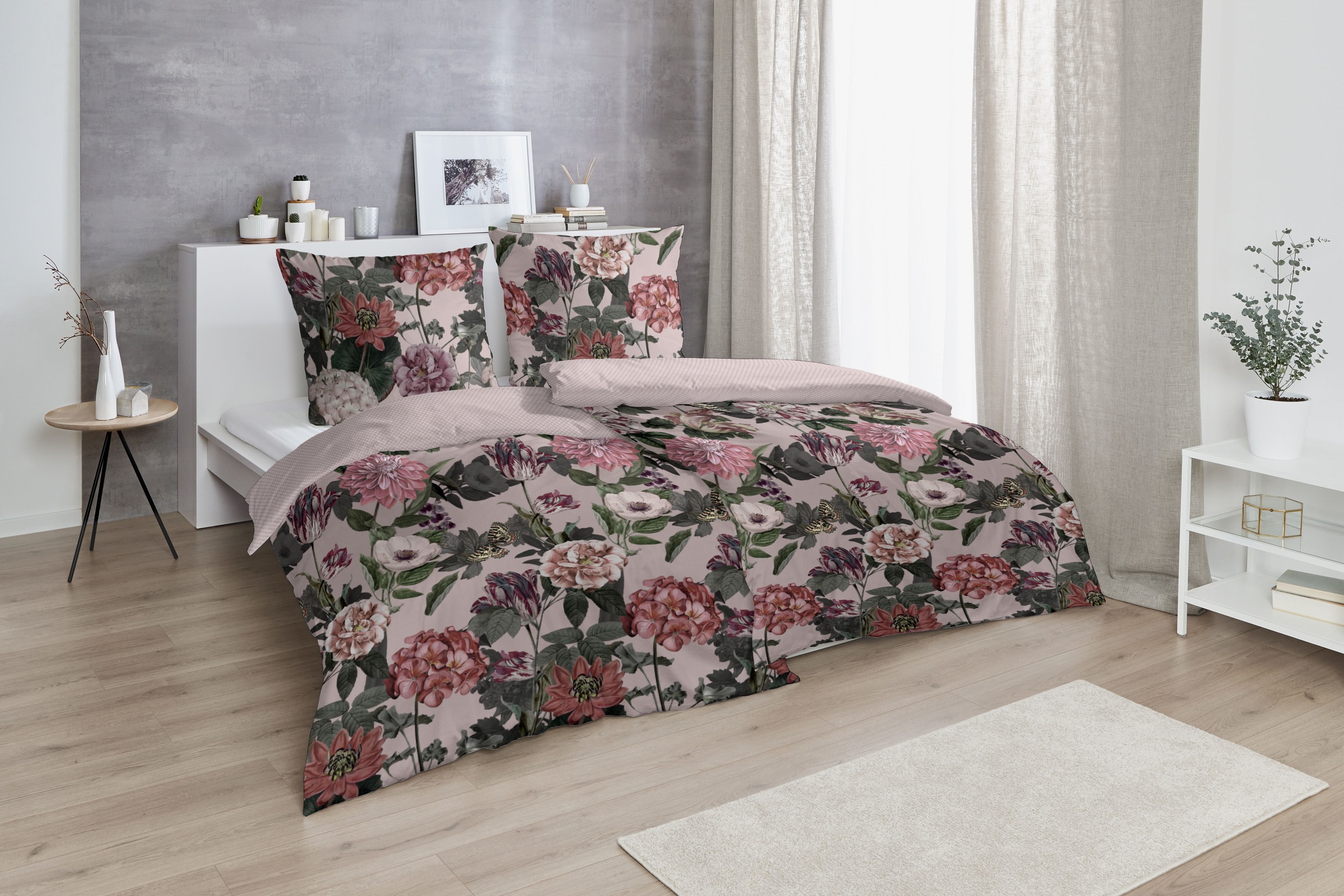 Primera Bettwäsche "Mako-Satin Bettwäsche "Blümerant"" 2 Stk. tlg. Mit groß günstig online kaufen