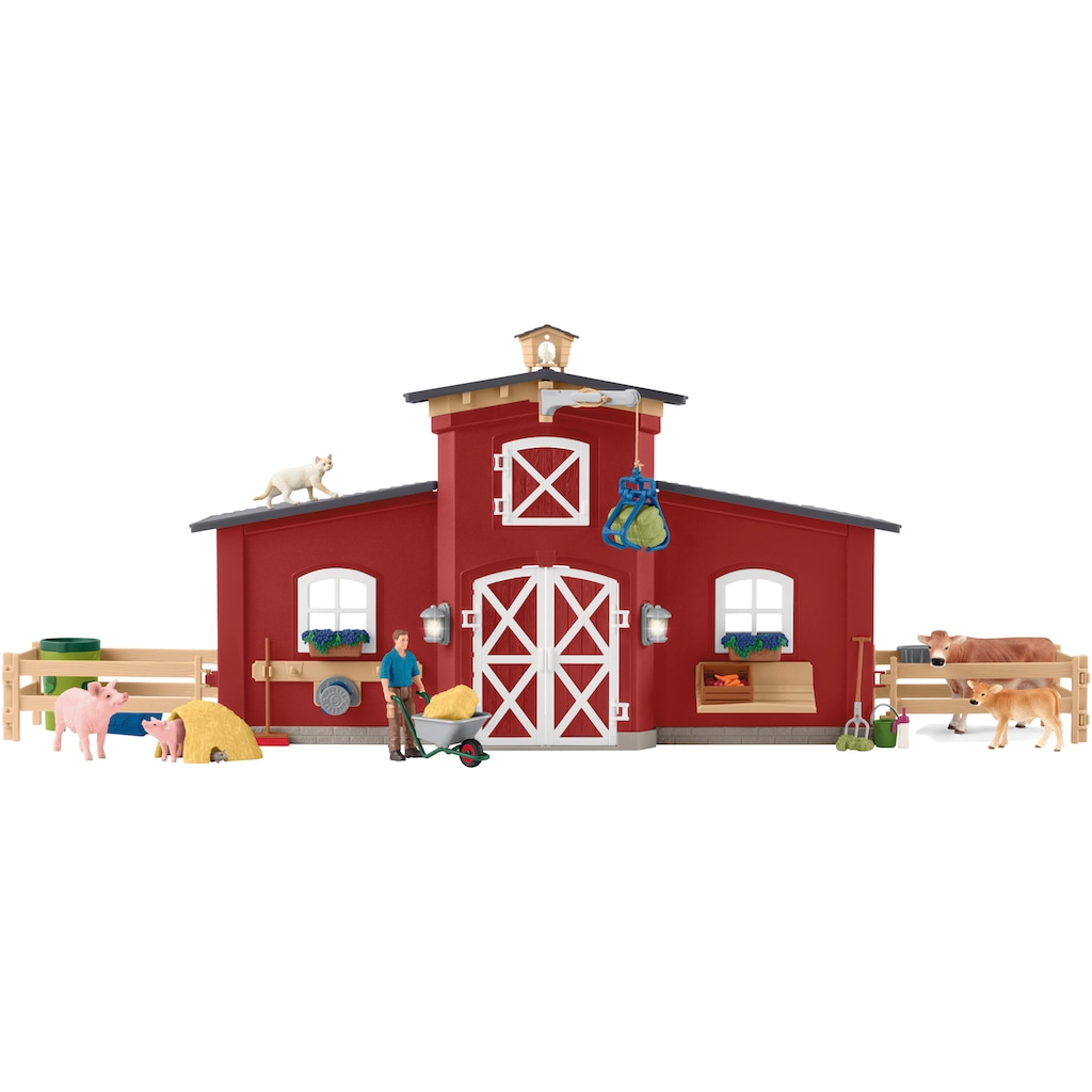 Schleich® Spielwelt »FARM WORLD, Große Farm rot (42606)«