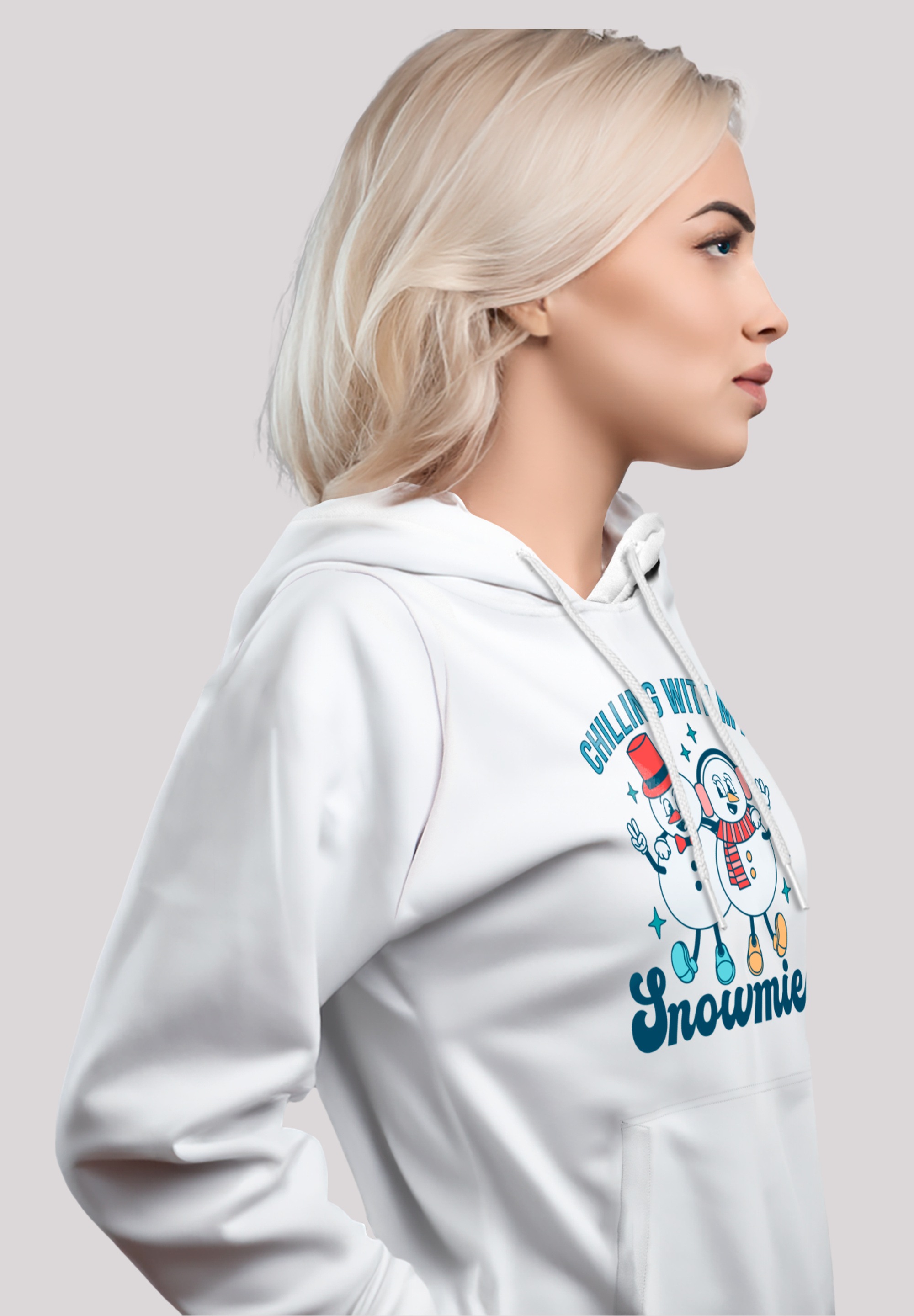 F4NT4STIC Kapuzenpullover »Chilling with My Snowmies«, Premium Qualität