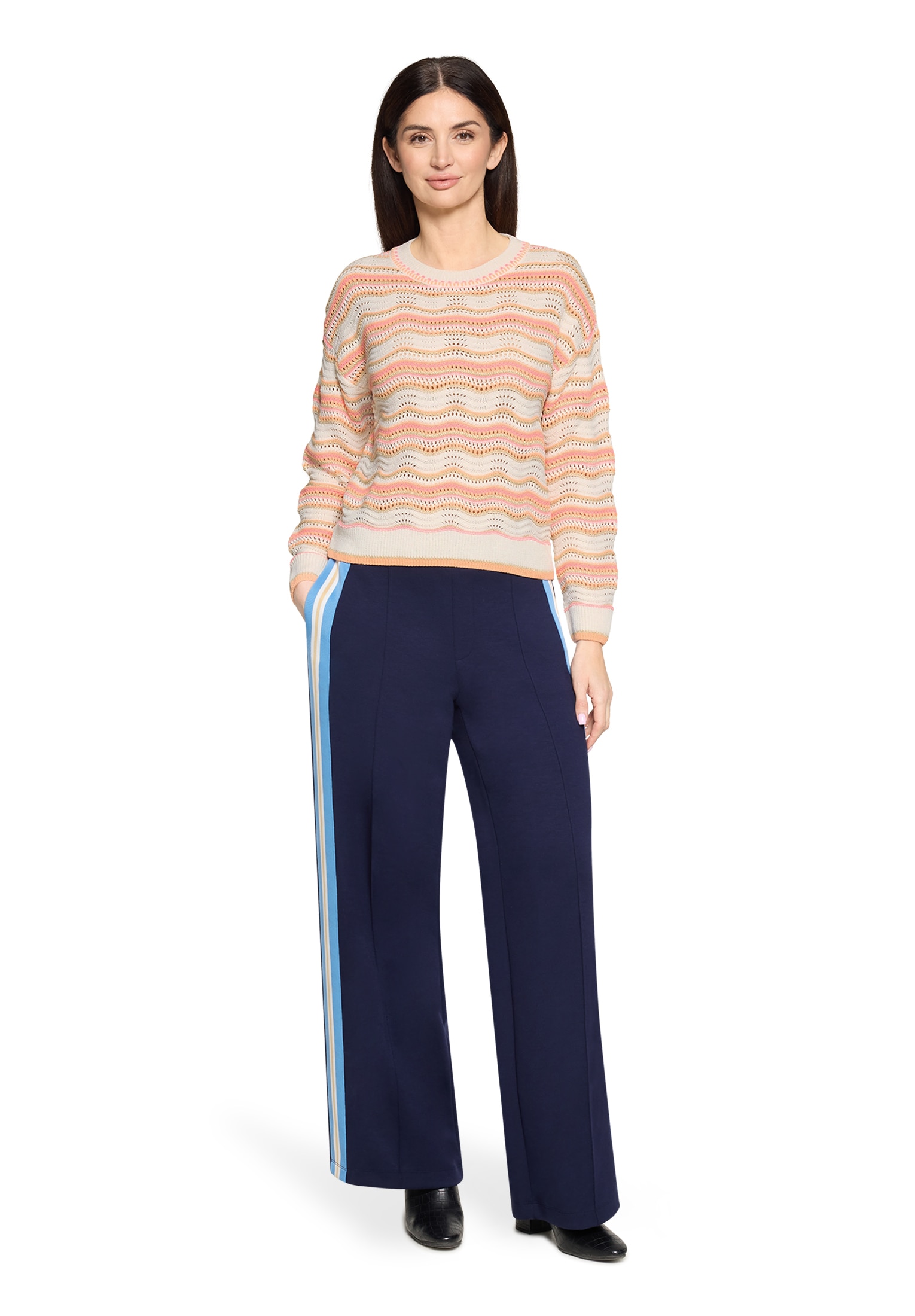 Cartoon Strickpullover »Damen mit Rundhalsausschnitt« 1 tlg.