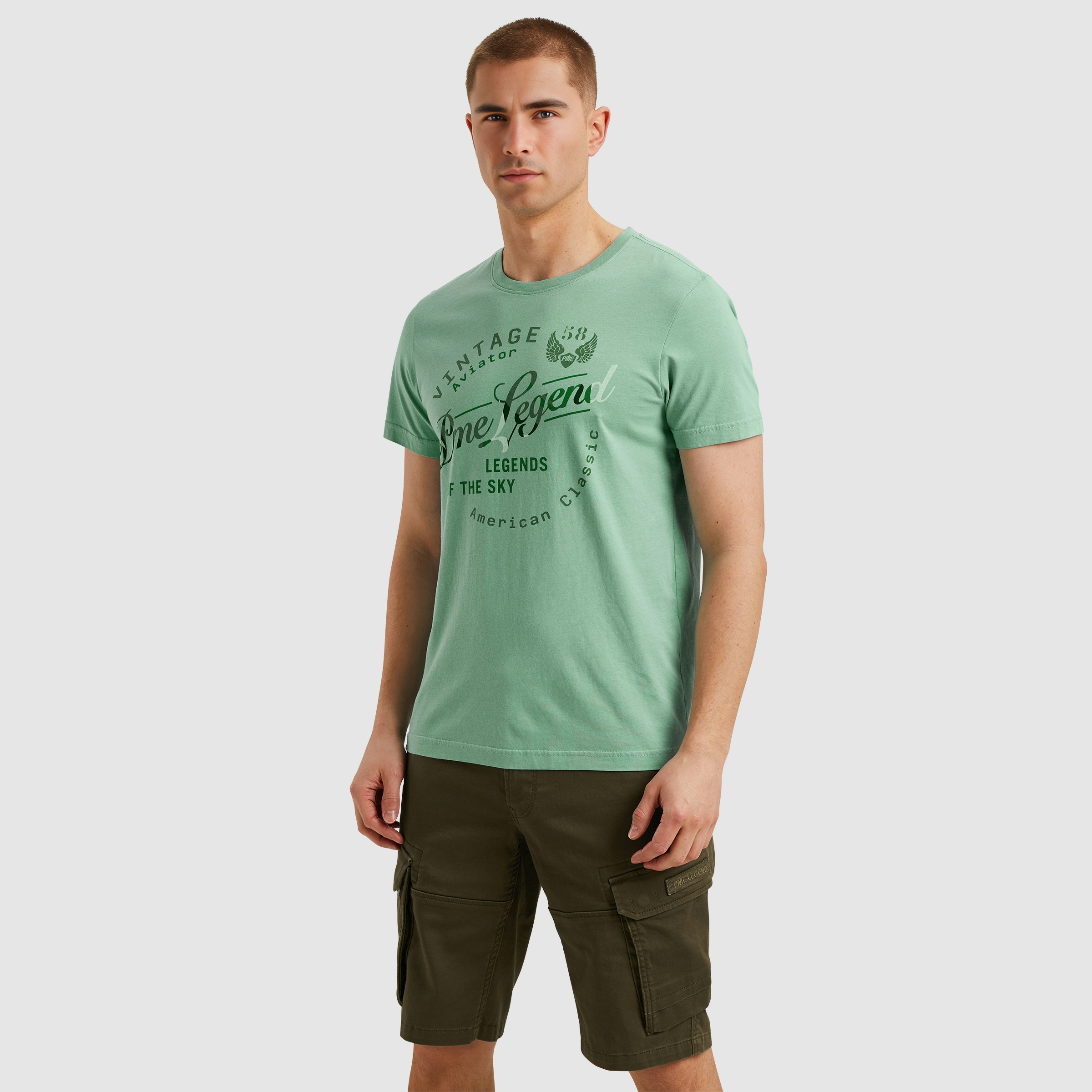 PME LEGEND T-Shirt »Short sleeve r-neck single jersey play«, mit Logo Print