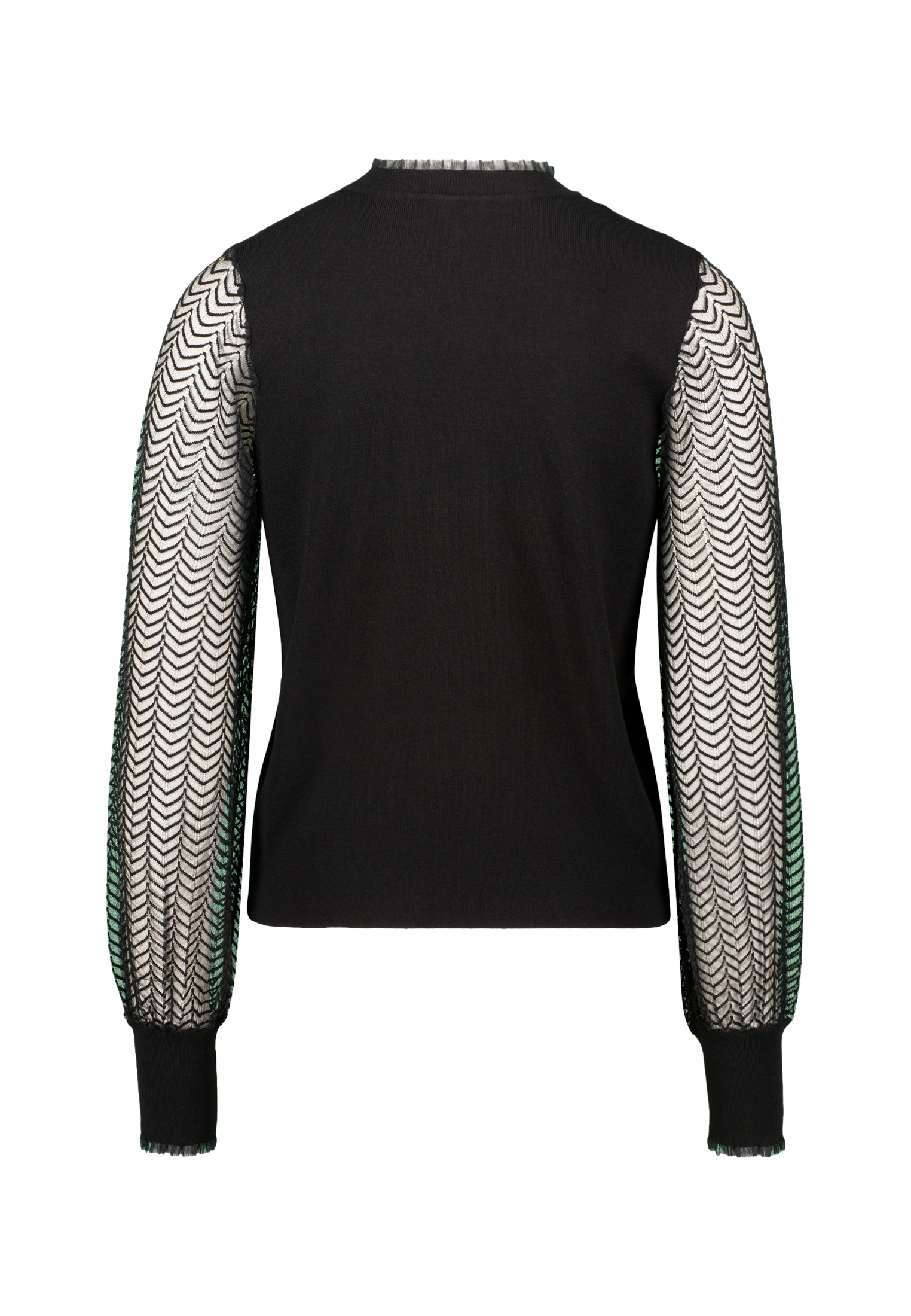 Zero Strickpullover »Damen Pullover mit transparenten Ärmeln« 1 Stk. tlg. Spitze