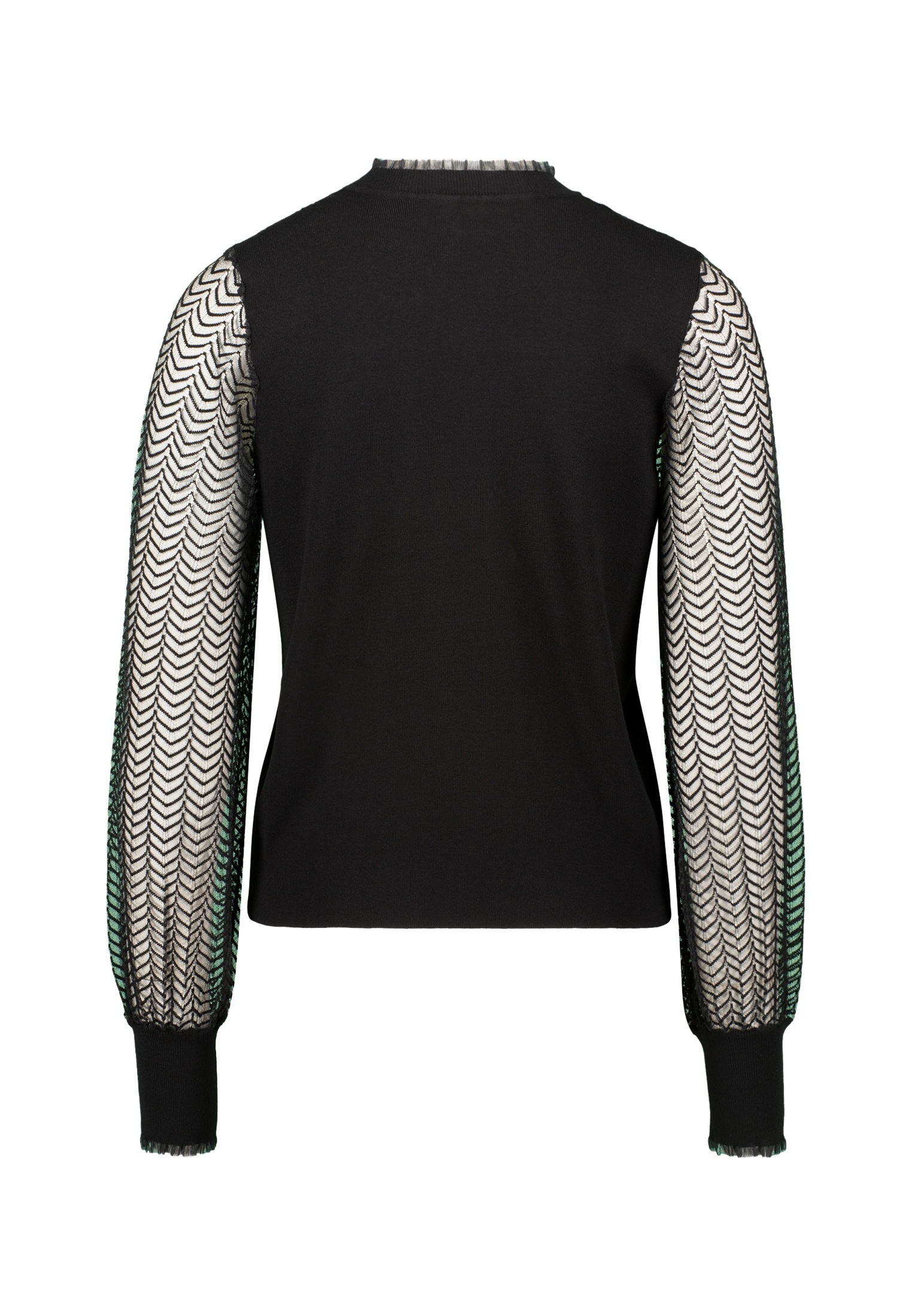 Thumbnail - Zero Strickpullover "Damen mit transparenten Ärmeln" 1 Stk. Spitze