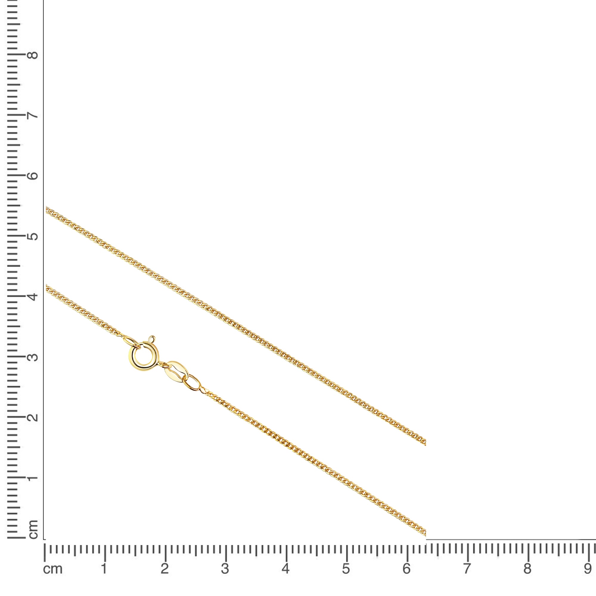 Vivance Collierkettchen »925 Sterling Silber vergoldet Panzerkette 40 cm«