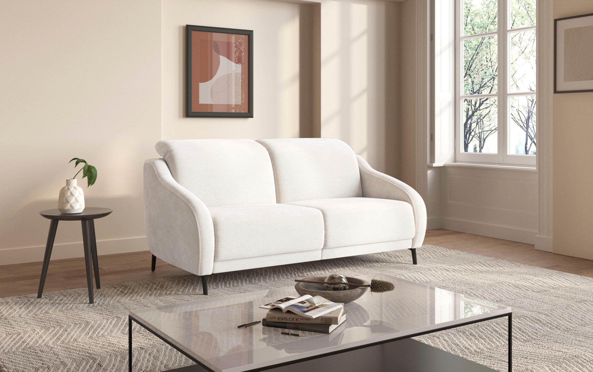 sit&more 2,5-Sitzer »Blues«, wahlweise mit Klapptisch und USB