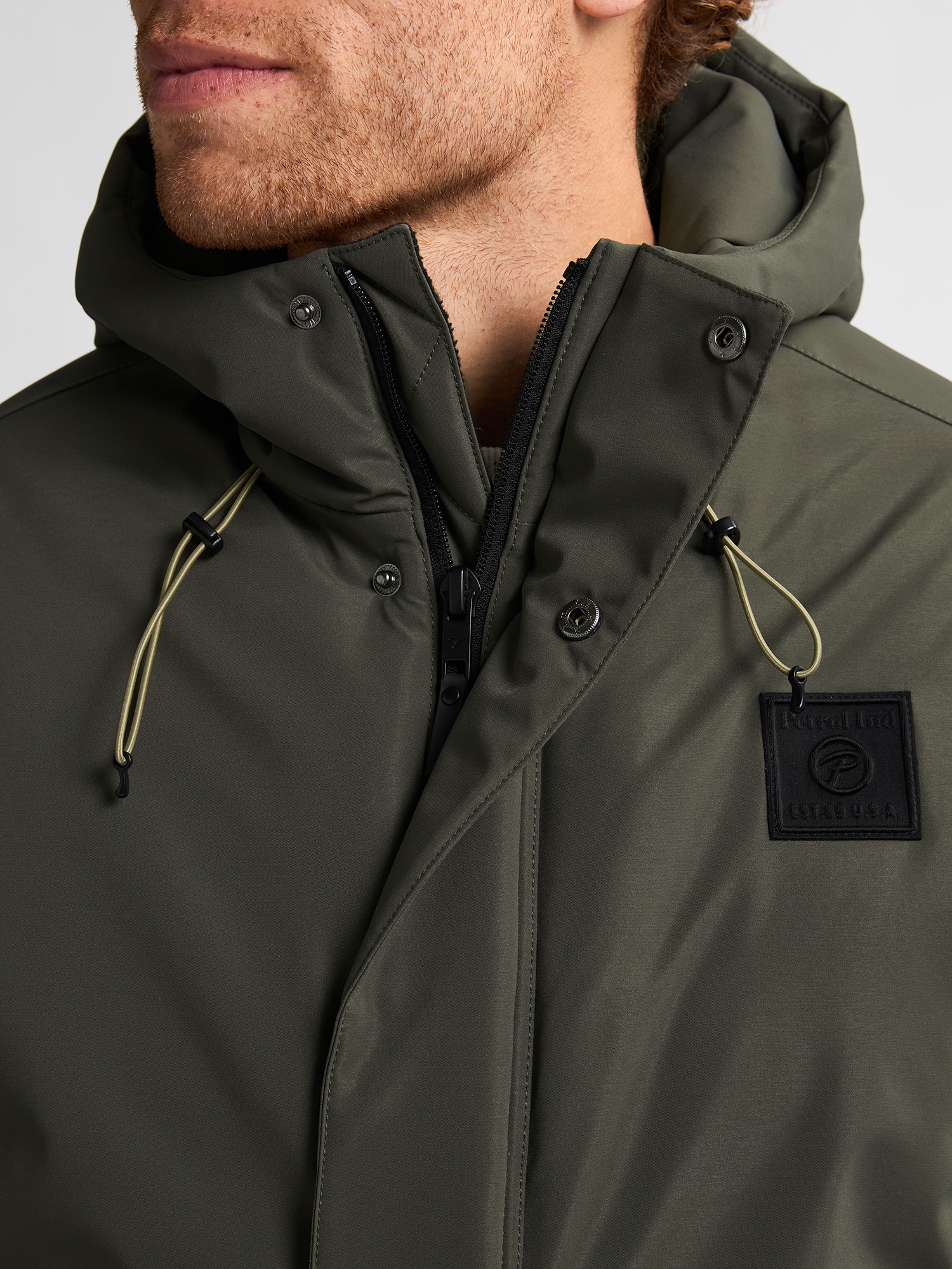 Thumbnail - Petrol Industries Funktionsparka mitKapuze mit Logo Stickerei