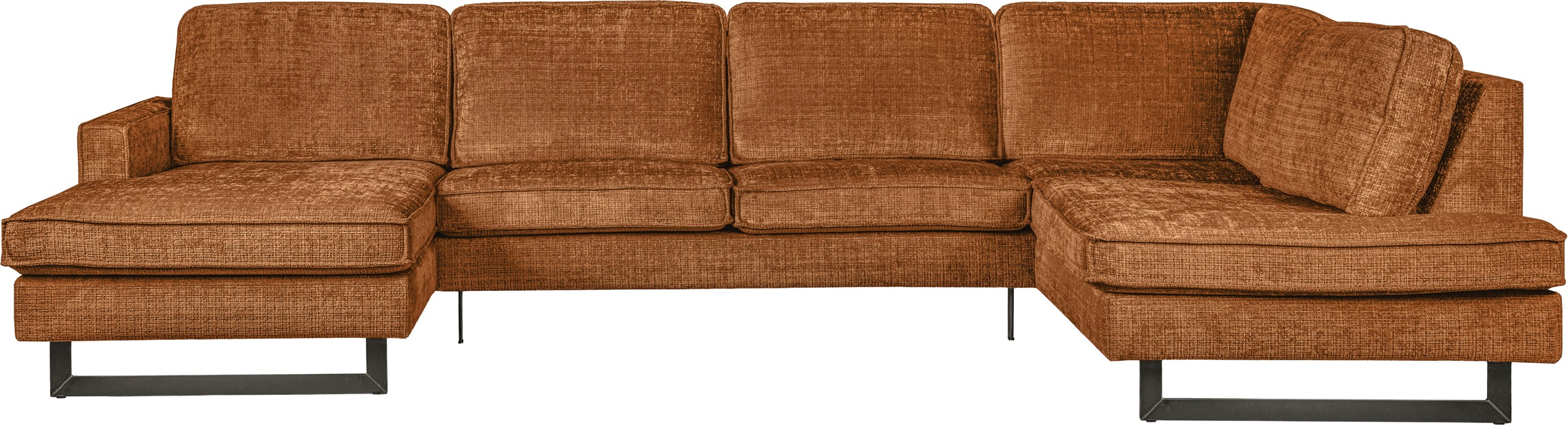 Home affaire Wohnlandschaft "Pinto, 350 cm, U-Form, XXL, mit Ottomanen" Cor günstig online kaufen