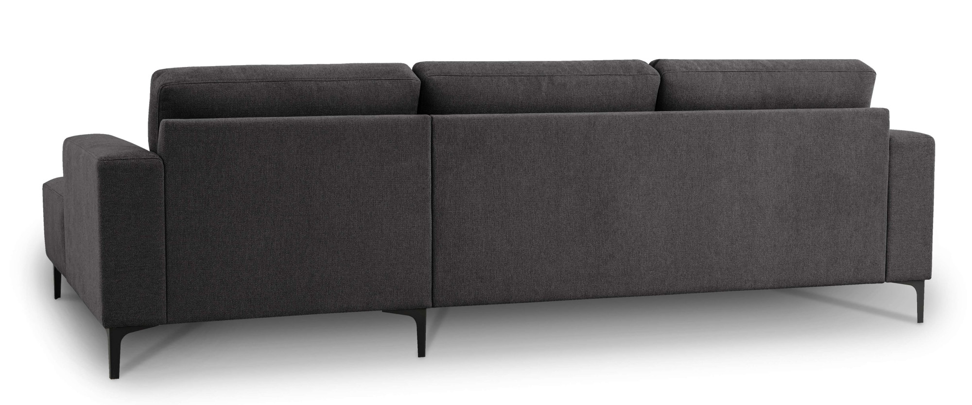 Home affaire Ecksofa »Tournon, L-Form, Breite 262 cm, Webstoff, Chenille«, Designsofa im nordischen Stil, Wellenunterfederung, Metallfüße