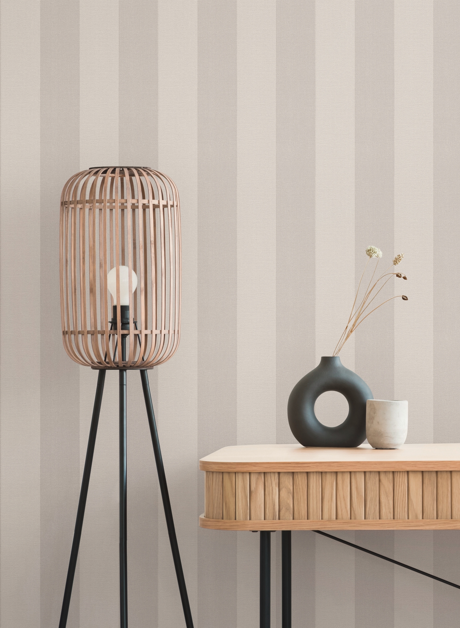 A.S. Création Vliestapete »Pure Elegance Streifen Tapete Mustertapete Landhaus Landhaus«, matt, Vliestapete gestreift für Schlafzimmer Küche Wohnzimmer Streifen Flur