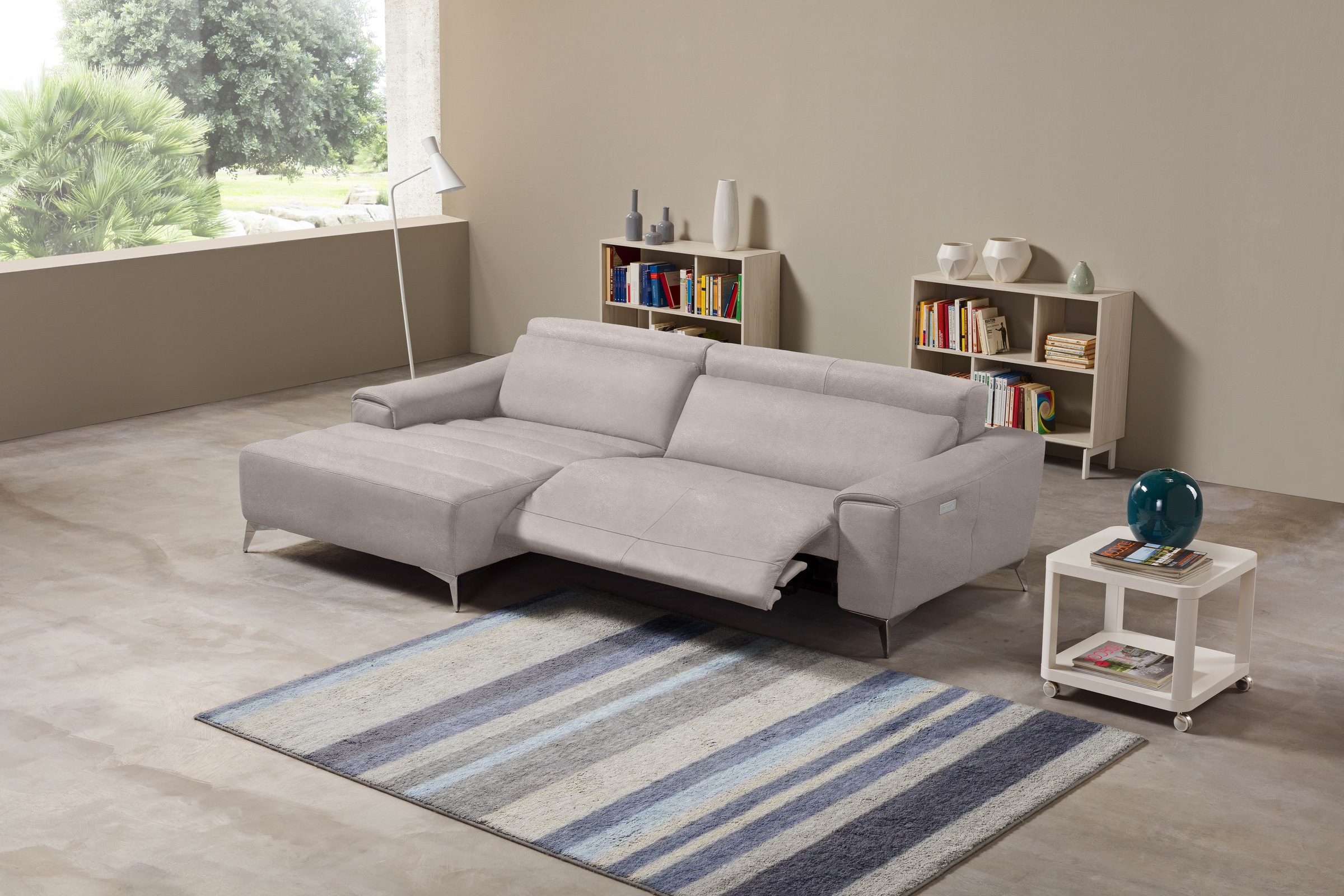 Egoitaliano Ecksofa "Suzette, Designsofa mit hohem Sitzkomfort" mit Recamie günstig online kaufen
