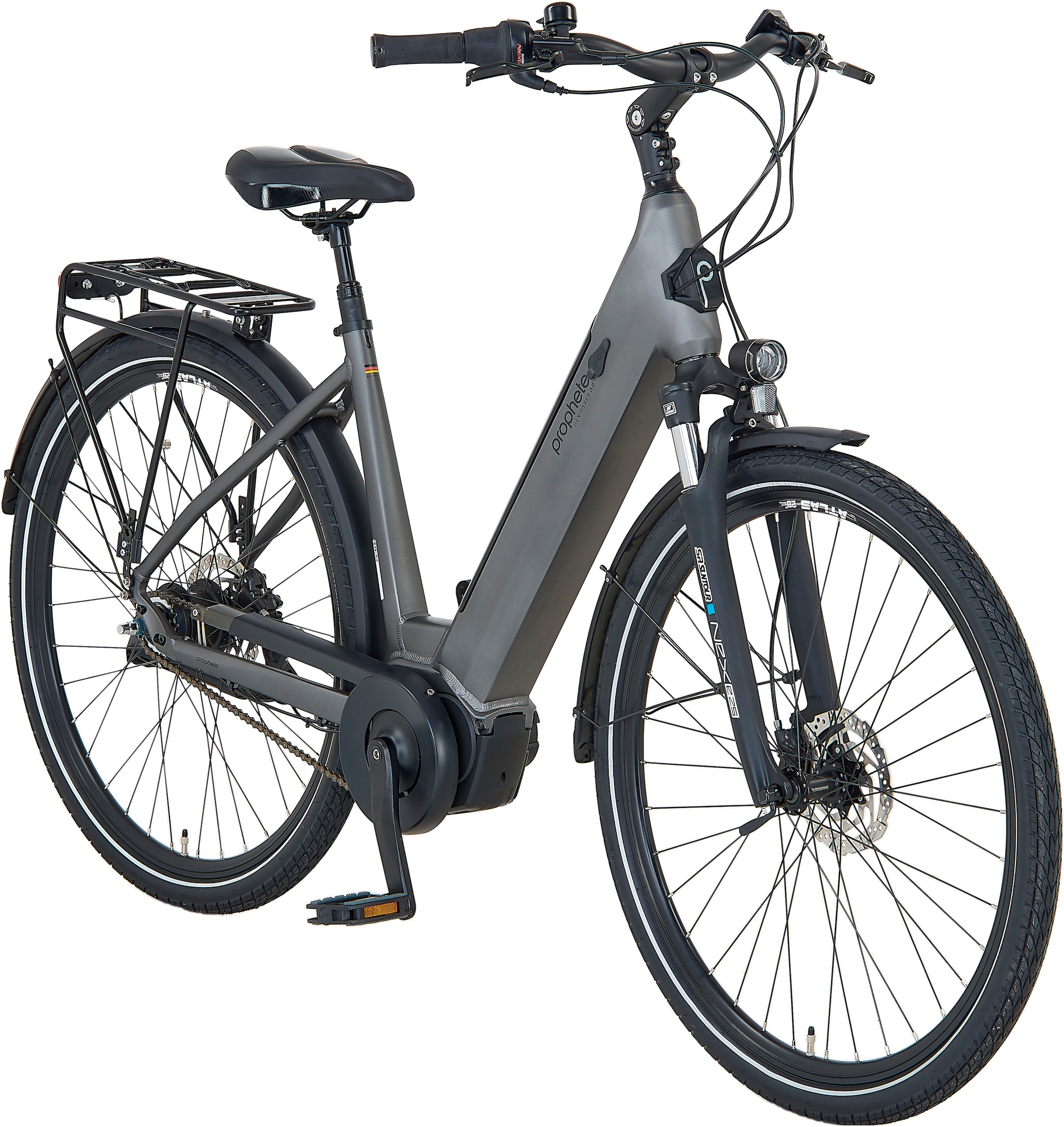 Prophete E-Bike »Geniesser 3.0«, 7 Gang, Shimano, Nexus, Mittelmotor 250 W, Pedelec, Elektrofahrrad für Damen u. Herren, Cityrad