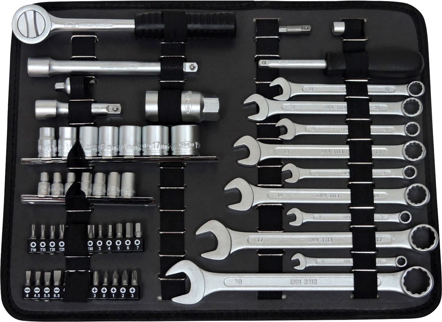 FAMEX Werkzeugset »759-63«, 125-tlg., Werkzeugkoffer mit Werkzeug