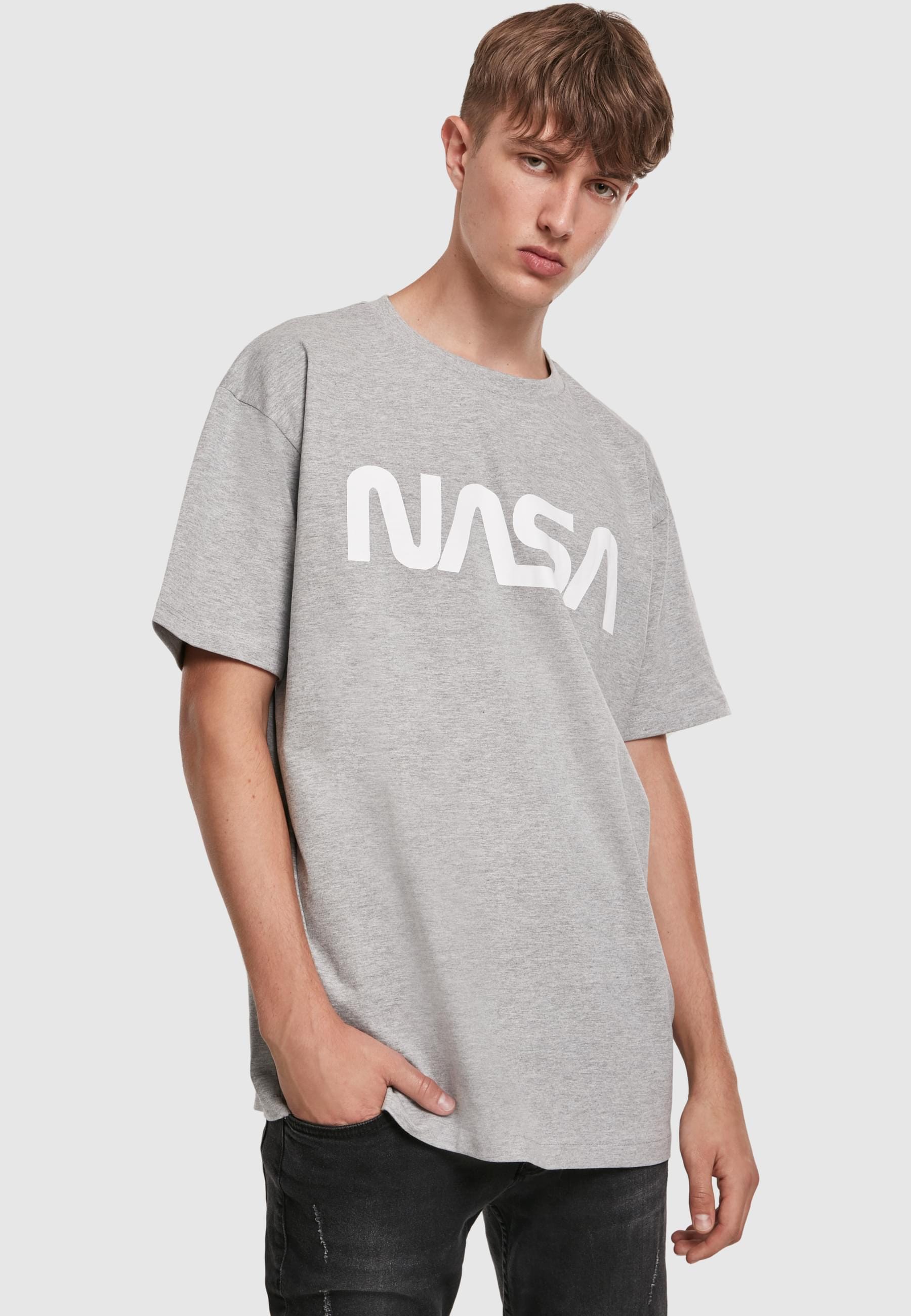 MisterTee Langarmshirt »MisterTee Herren NASA Heavy Oversized Tee«, (1 tlg.)