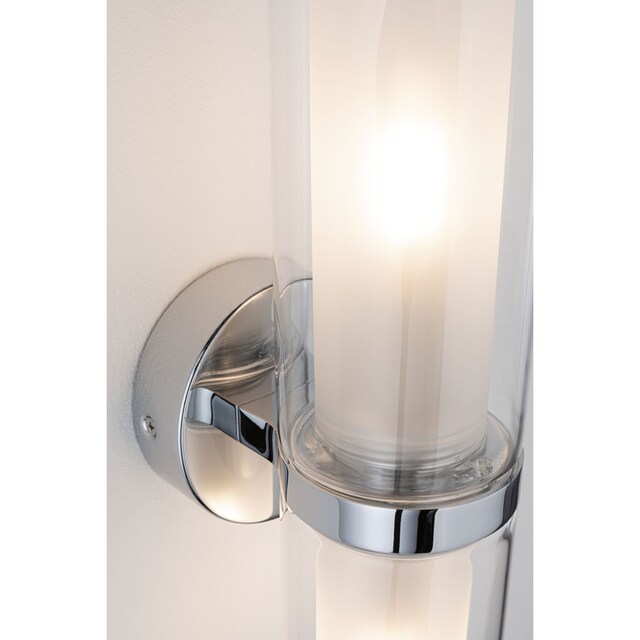 Paulmann Wandleuchte »Selection Bathroom Luena IP44 max. 2x20W Chrom 230V  Glas/Metall«, 2 flammig-flammig, E14 | BAUR