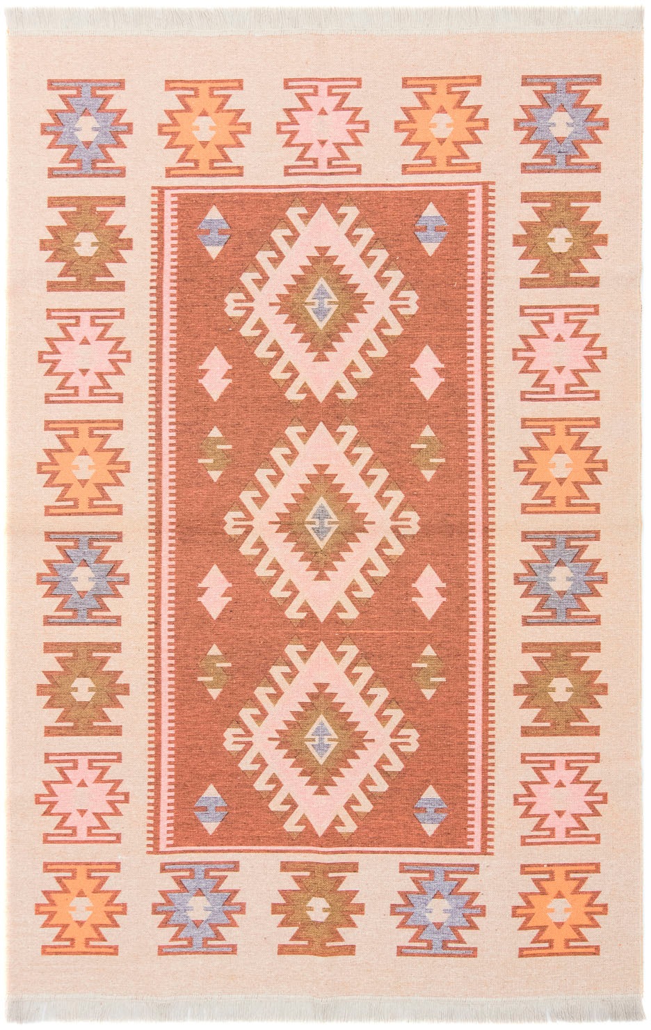 morgenland Wollteppich »Kelim Teppich Ariz«, rechteckig, 5 mm Höhe, reine Baumwolle