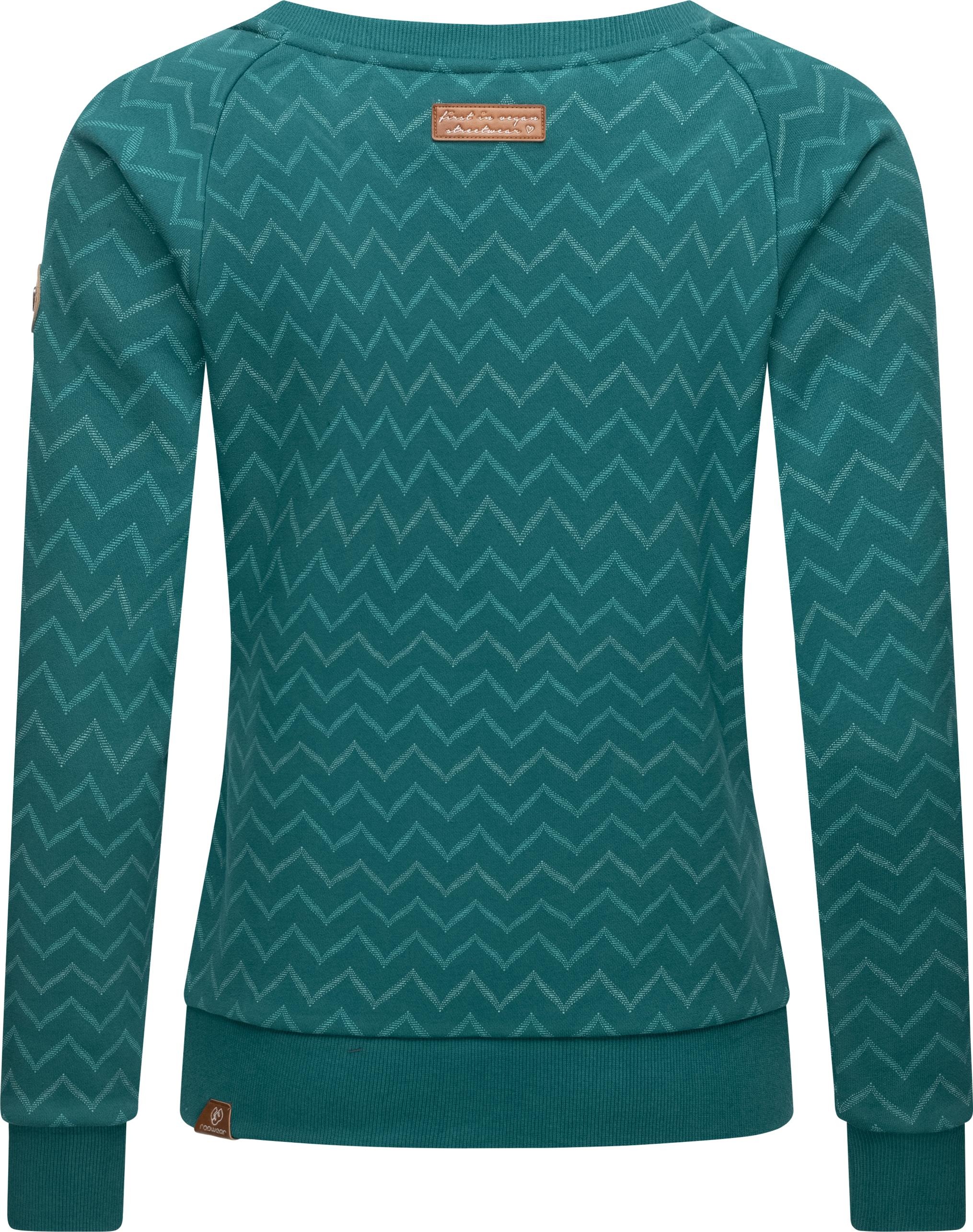 Ragwear Sweater »Daria Zig Zag«, stylisches Damen Sweatshirt mit Zick-Zack-Muster