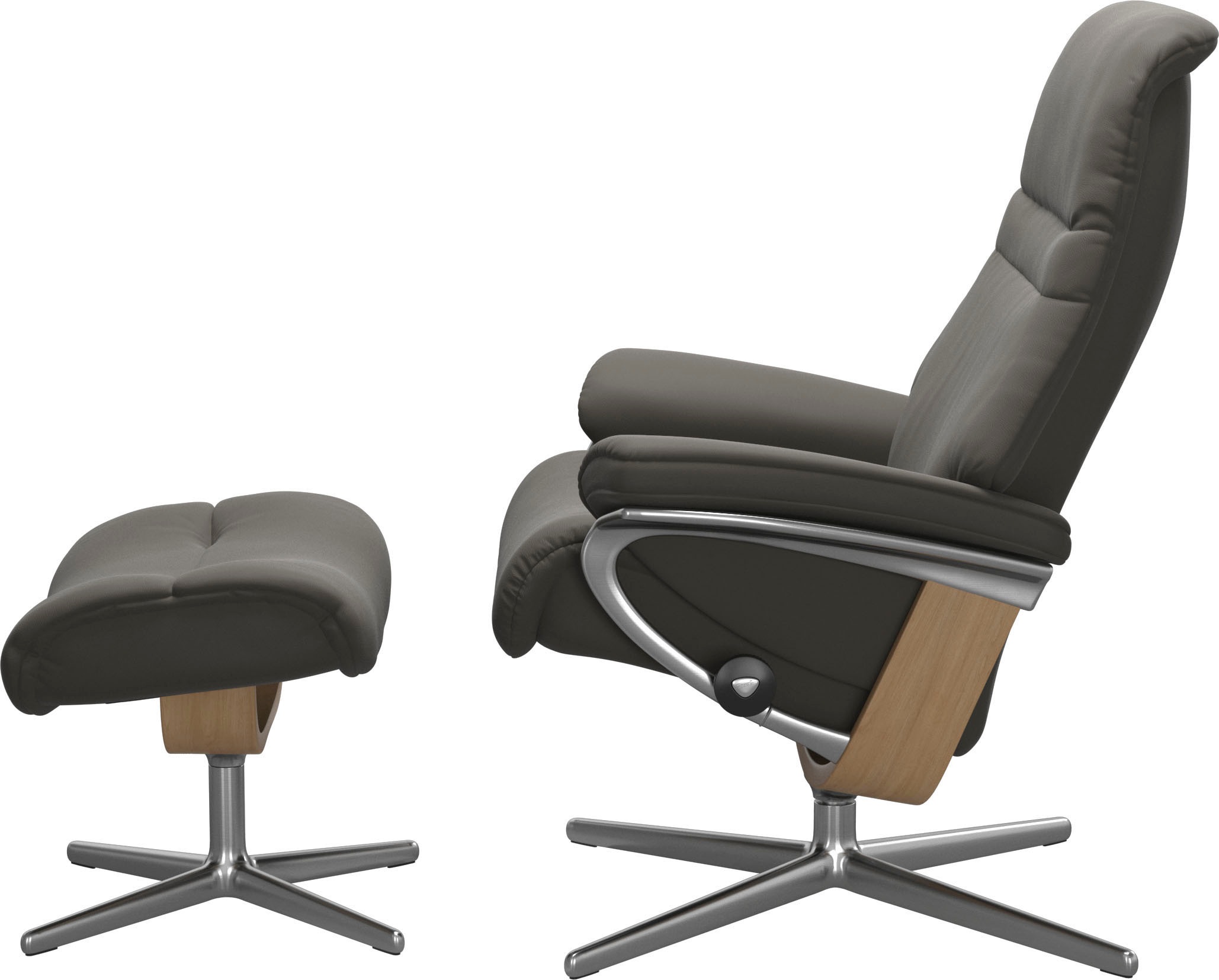 Stressless® Fußhocker »Sunrise«, mit Cross Base, Größe S, M & L, Holzakzent Eiche