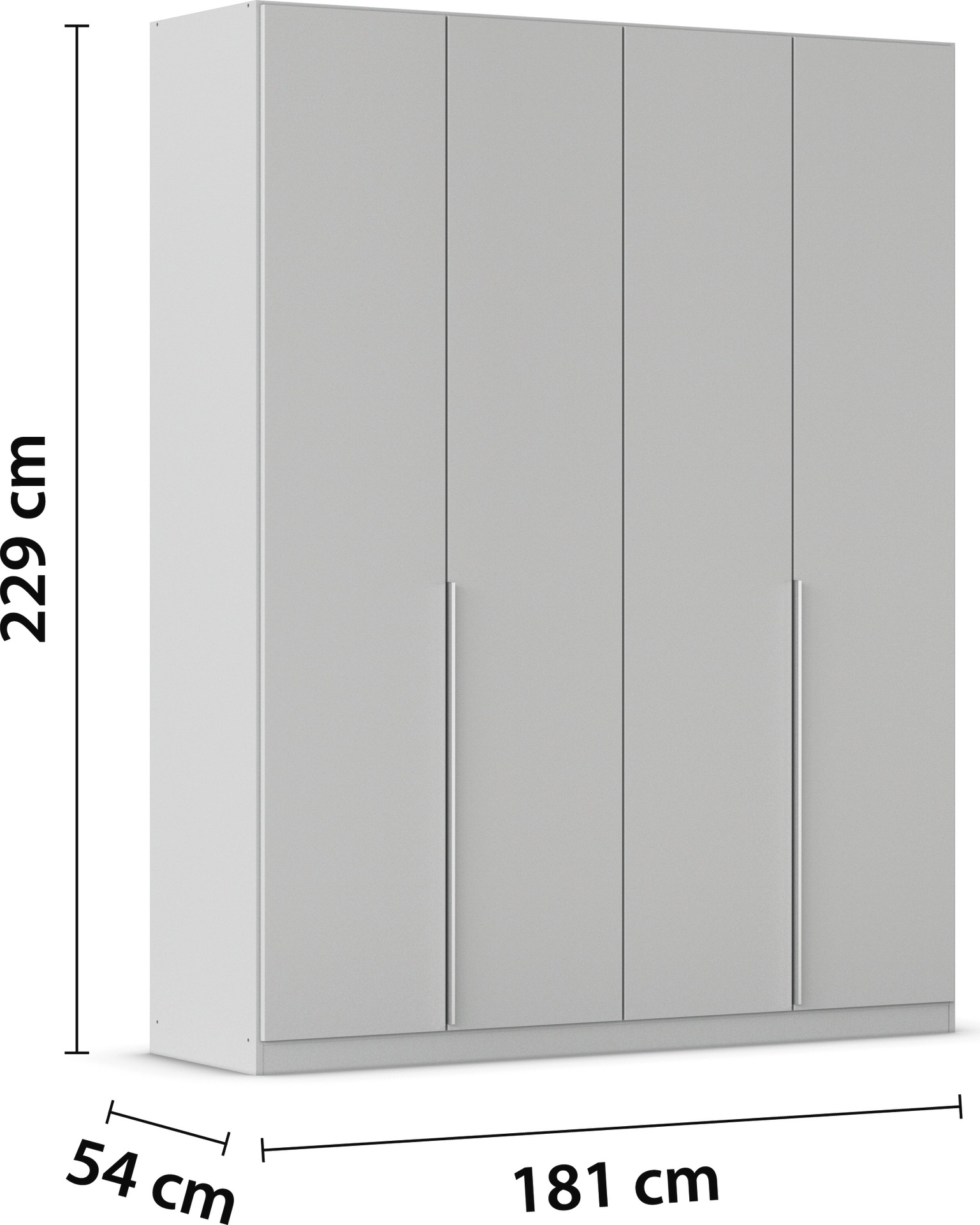 OTTO home Drehtürenschrank »AGORDO« in zwei Griff-Farben, Breiten 91-405 cm, Dekor- oder Hochglanzfront, in 8 Breiten & 2 Höhen, MADE IN GERMANY