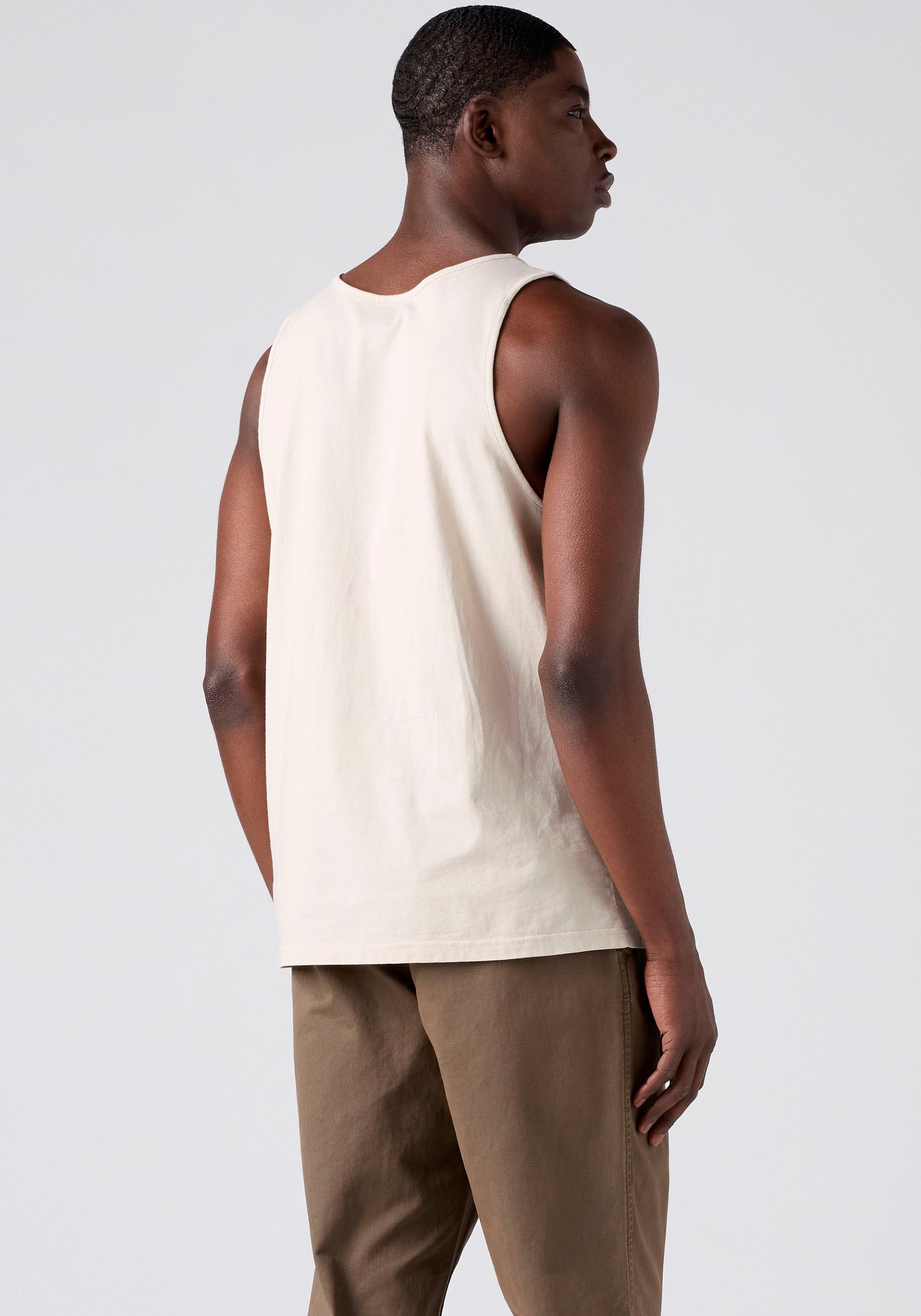 Tanktop LEVI'S "LSE HOUSEMARK TANK", Damen, Gr. XXL, pumice stone, Jersey, Obermaterial: 100% Baumwolle, regular fit normal, Rundhals, Tops Tanktop, mit Logo Stickerei 2