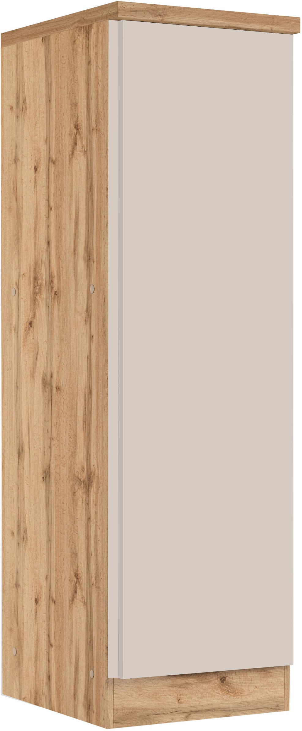 KOCHSTATION Vorratsschrank "KS-Virginia,neu in verbesserter Ausführung" Arbeitsplatte 38 mm stark, Stauraum, Softclose, Maße (B/H/T): ca. 50/166/60 cm, Türanschlag frei wählbar