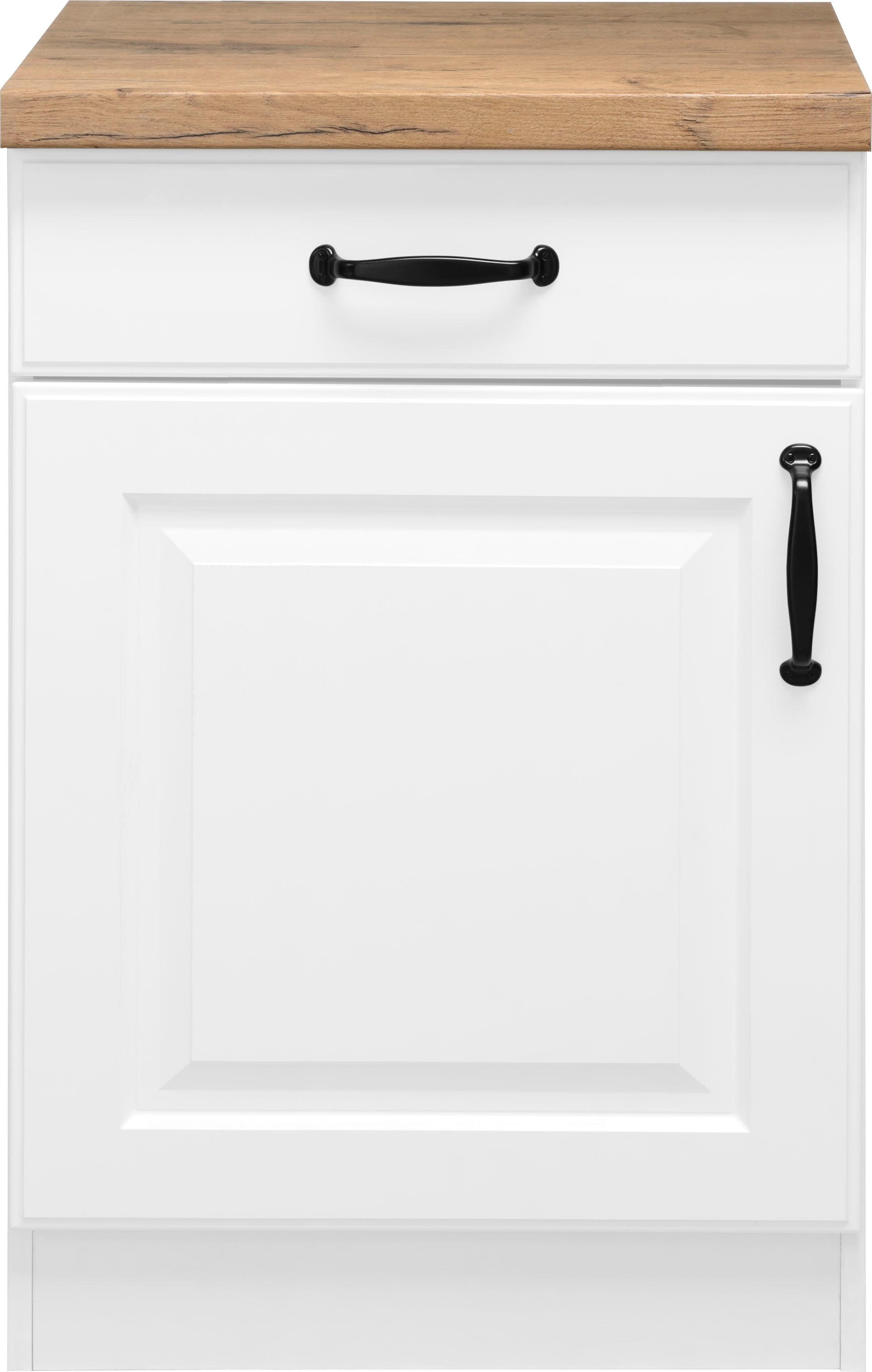 wiho Küchen Unterschrank »Erla«, 60 cm breit mit Kassettenfront