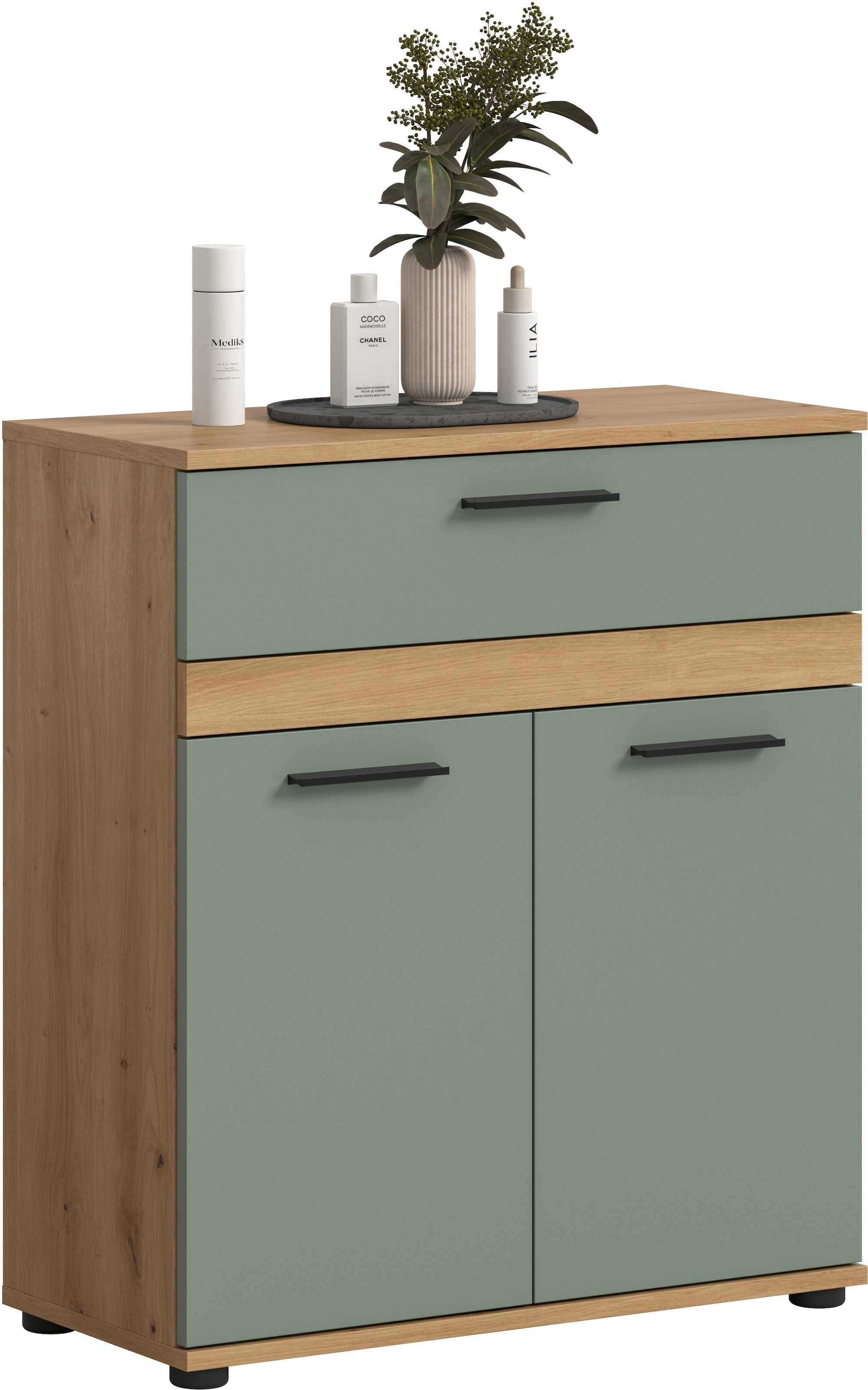 welltime Midischrank "LUCCA, Höhe 79 cm, 2 Türen, 1 Schubkasten, 1 Einlegeboden"